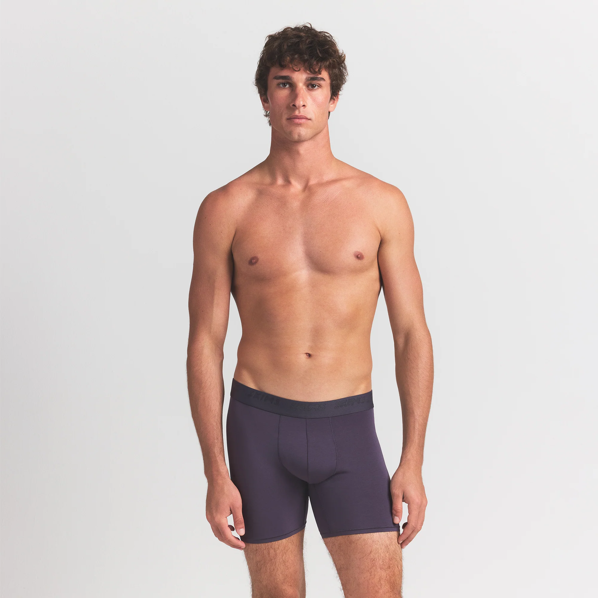 SKIMS STRETCH MENS 5" BOXER BRIEF 5-PACK | RAVEN CURRANT MULTI - Image 3