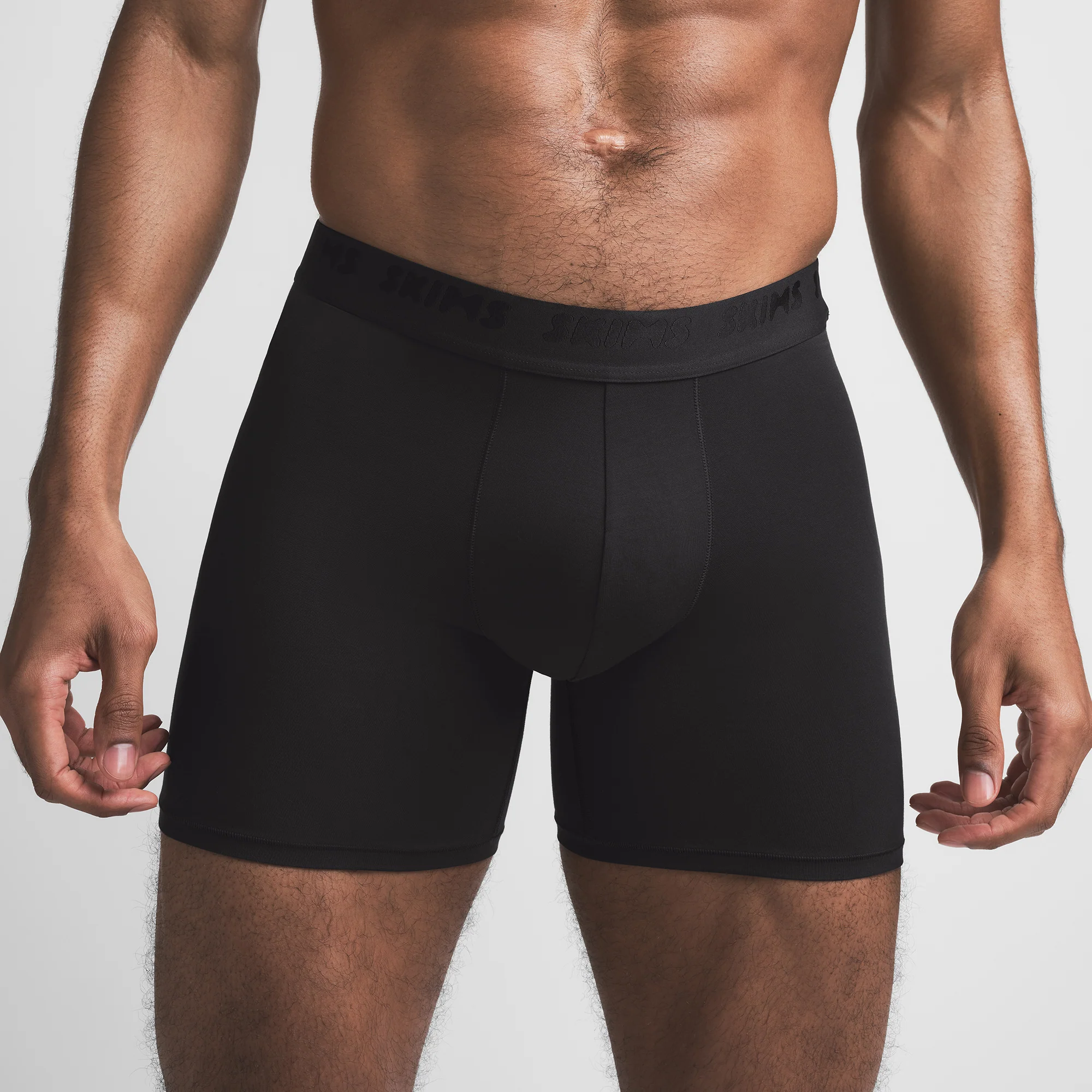 SKIMS STRETCH MENS 5" BOXER BRIEF | OBSIDIAN - Image 3