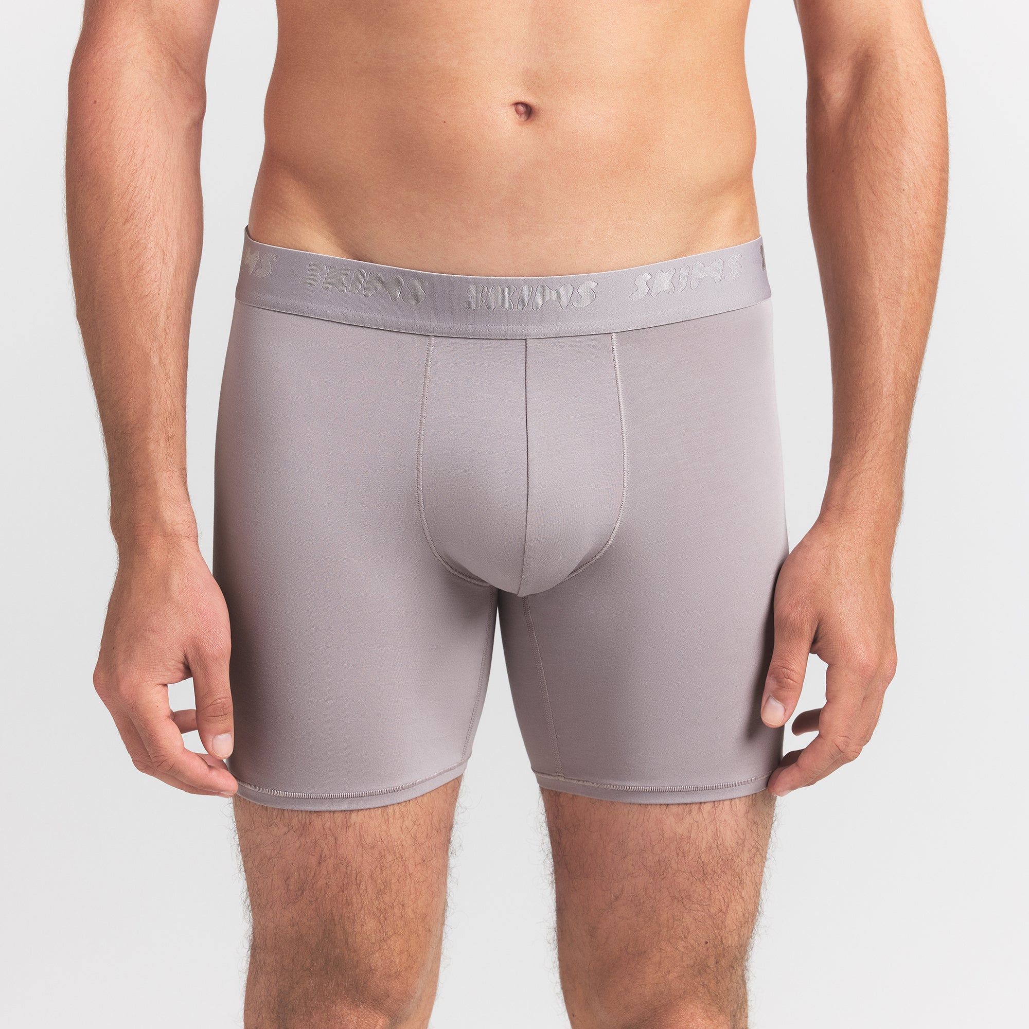 SKIMS STRETCH MENS 5" BOXER BRIEF | OYSTER - Image 3