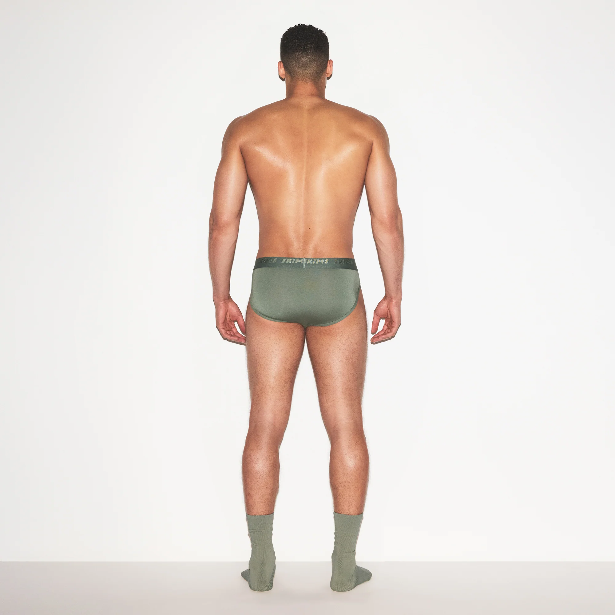 SKIMS STRETCH MENS BRIEF 3-PACK | LAUREL MULTI - Image 3