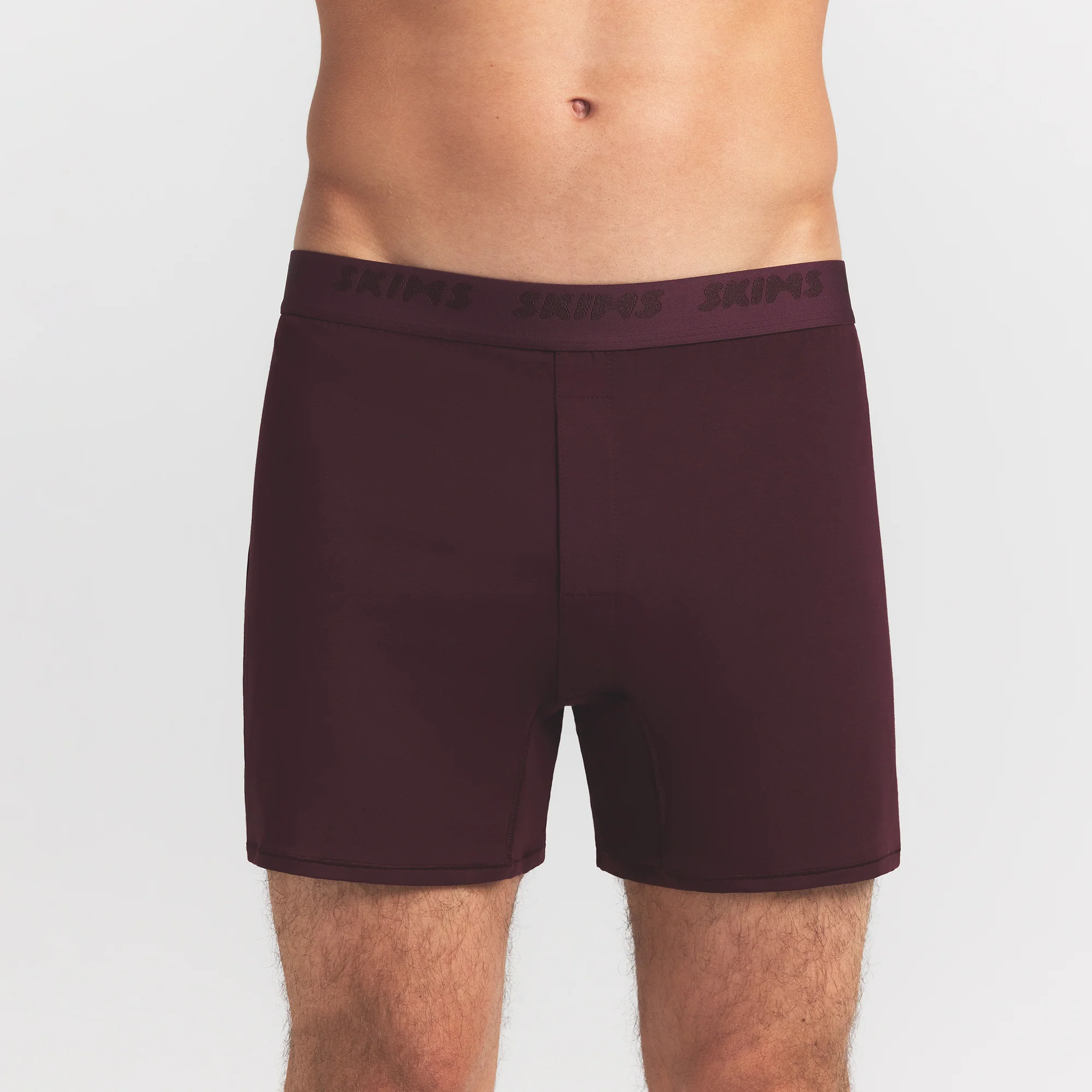SKIMS STRETCH MENS KNIT BOXER | CURRANT - Image 3
