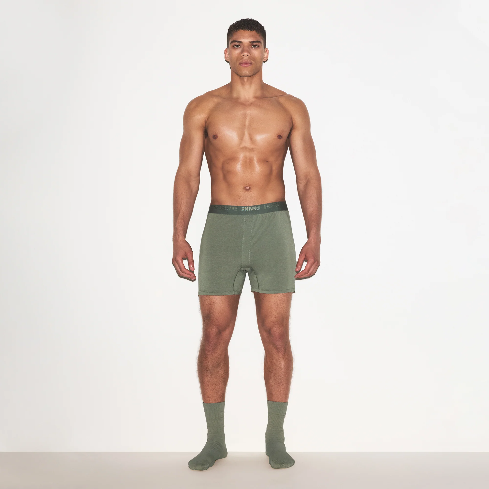 SKIMS STRETCH MENS KNIT BOXER | LAUREL - Image 2