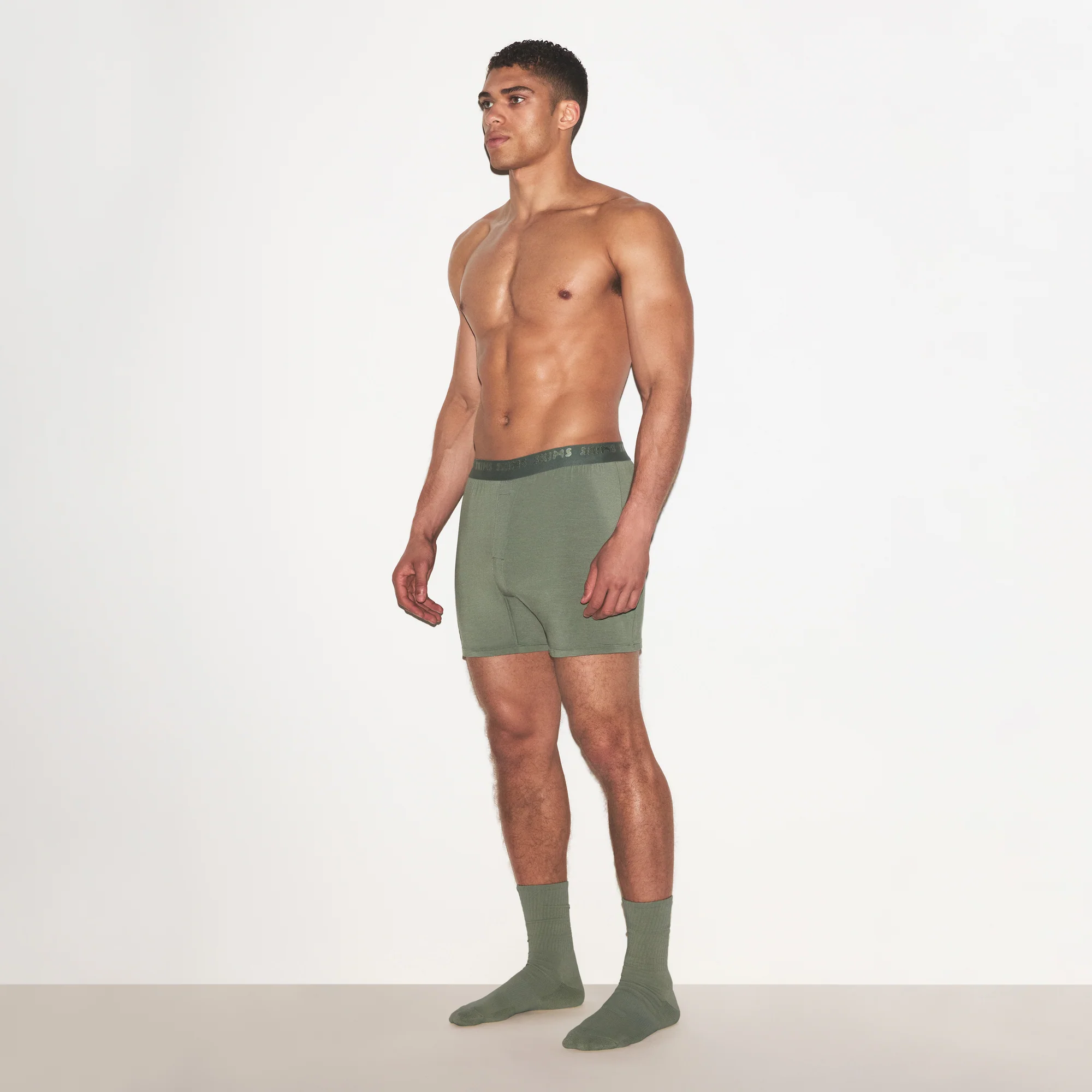 SKIMS STRETCH MENS KNIT BOXER | LAUREL - Image 3