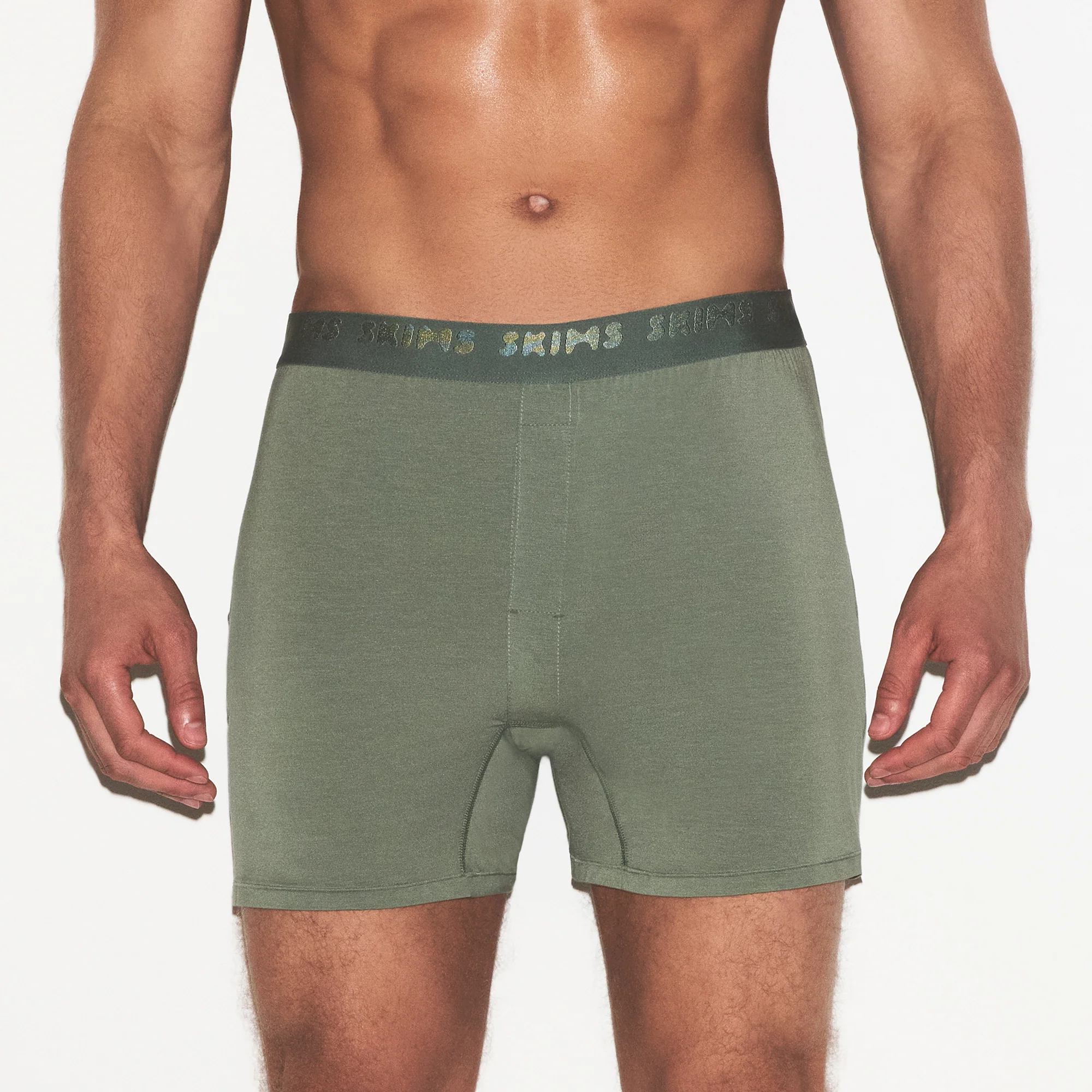 SKIMS STRETCH MENS KNIT BOXER | LAUREL - Image 5