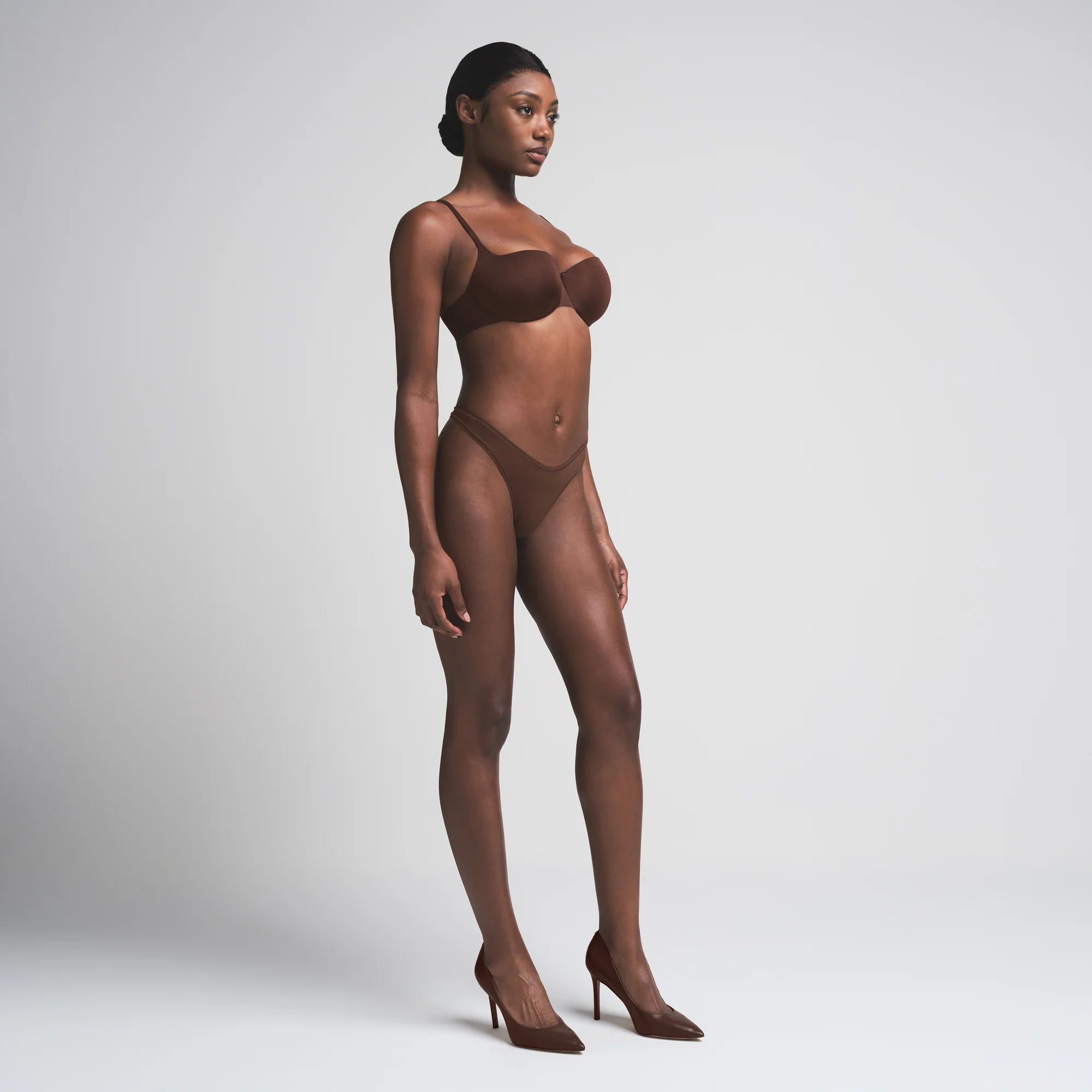 SKIMS ULTIMATE BALCONETTE PUSH-UP BRA | COCOA - Image 5