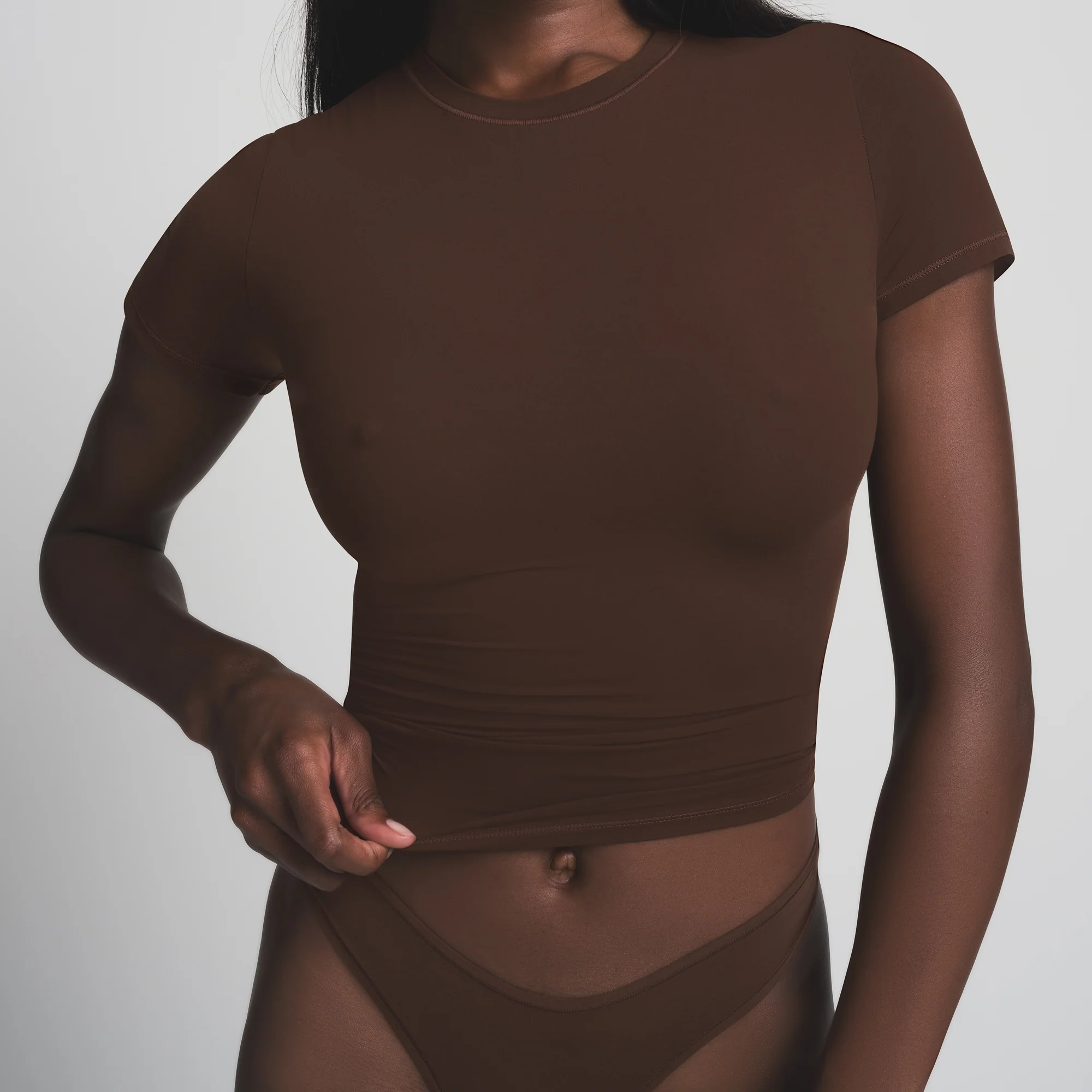 SKIMS ULTIMATE NIPPLE PUSH-UP BRA | COCOA - Image 4