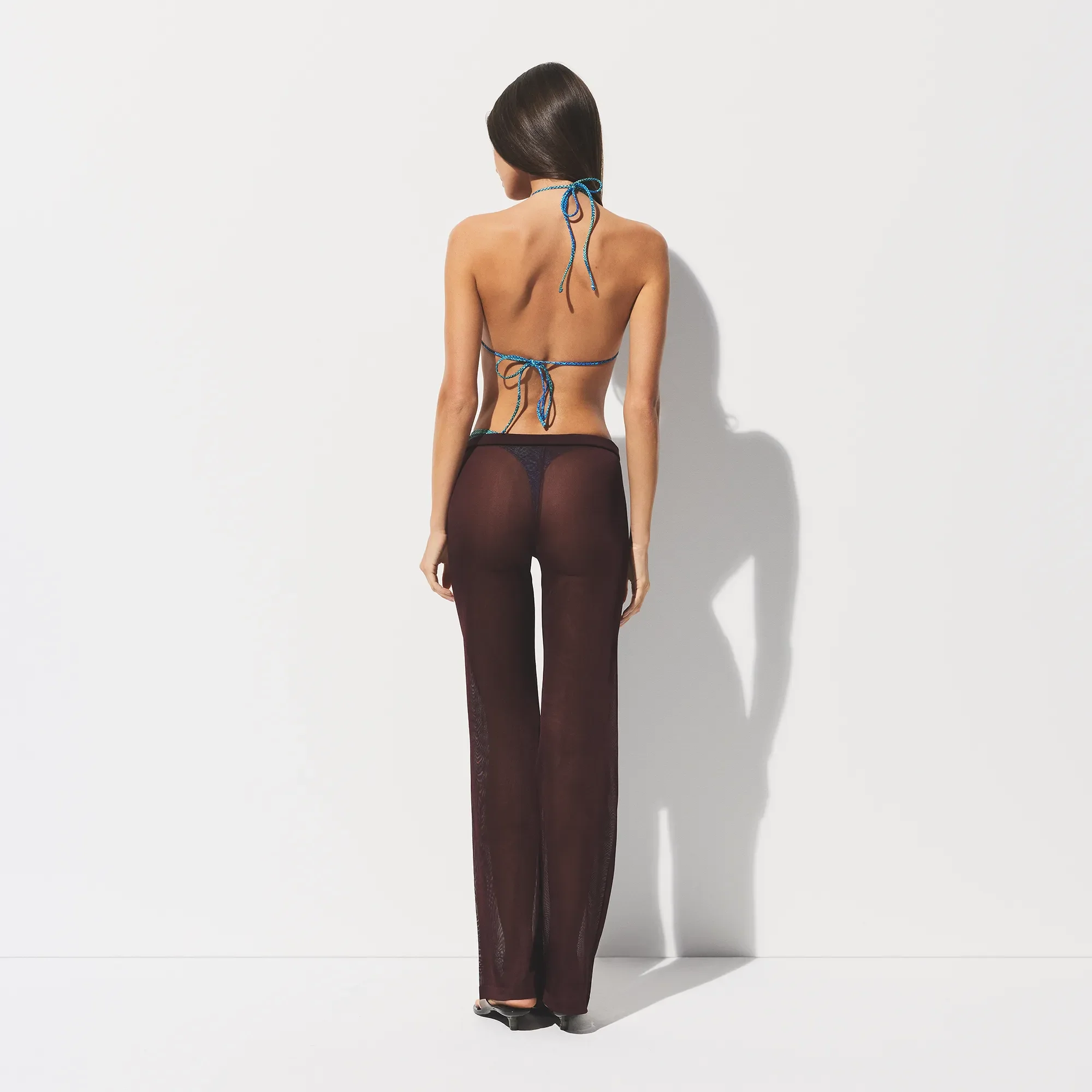 SLINKY KNIT LOW RISE PANT | CURRANT - Image 5