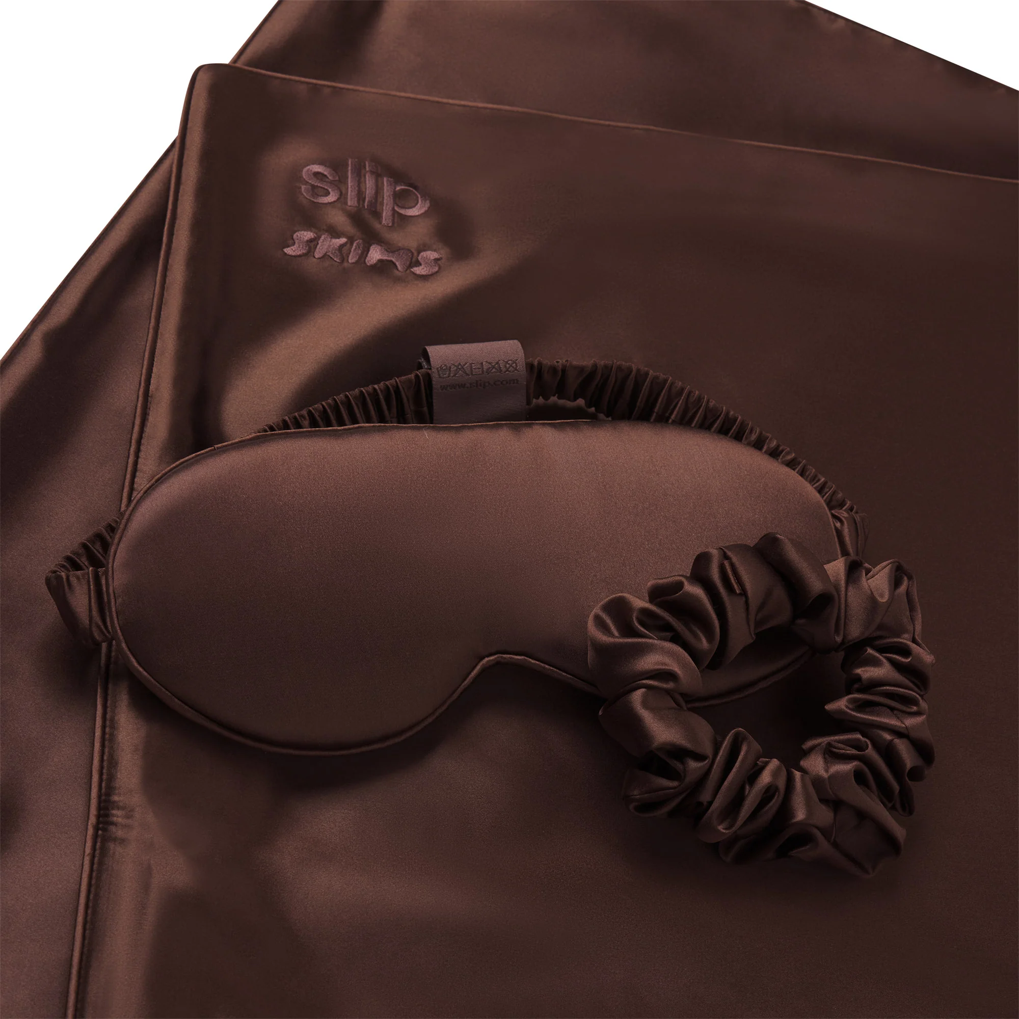SLIP X SKIMS PURE SILK SIGNATURE GIFT SET | COCOA - Image 2
