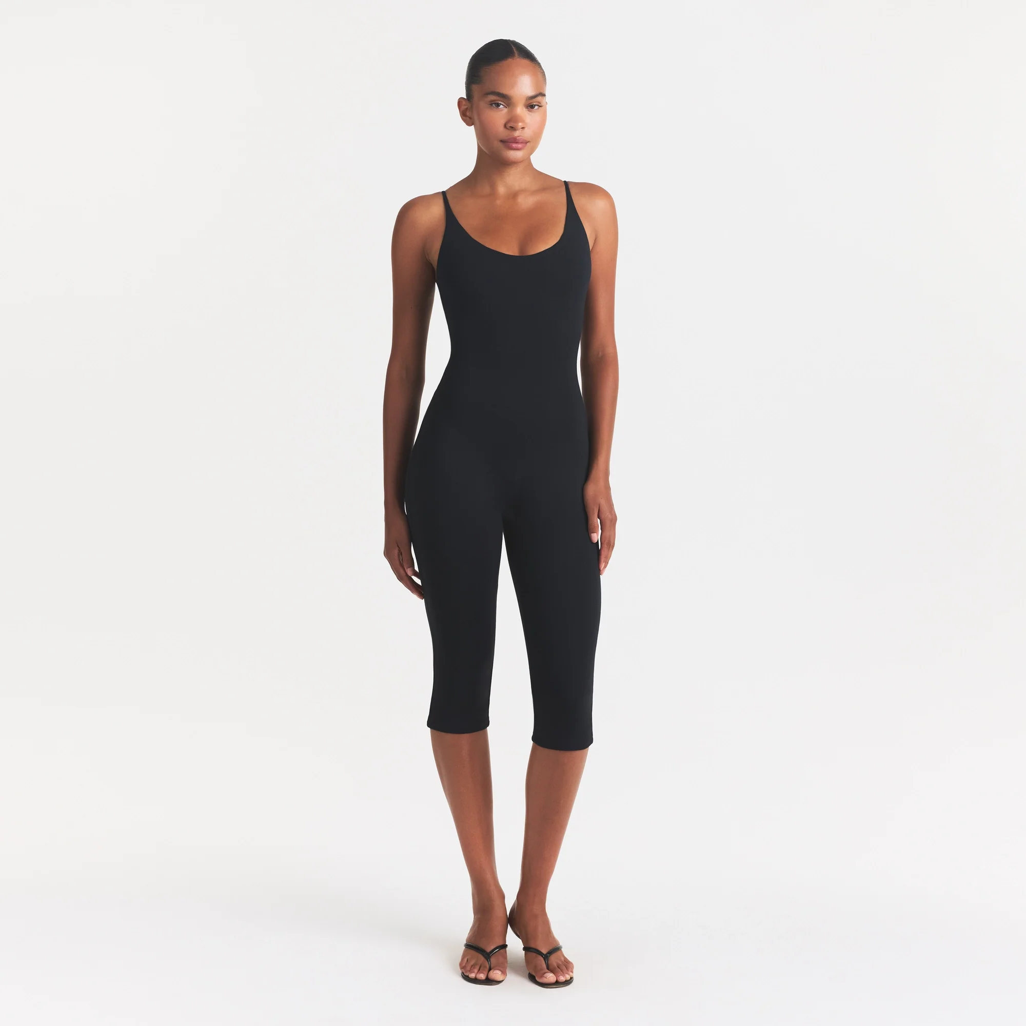 SMOOTH LAYERS CAPRI CATSUIT | OBSIDIAN - Image 2