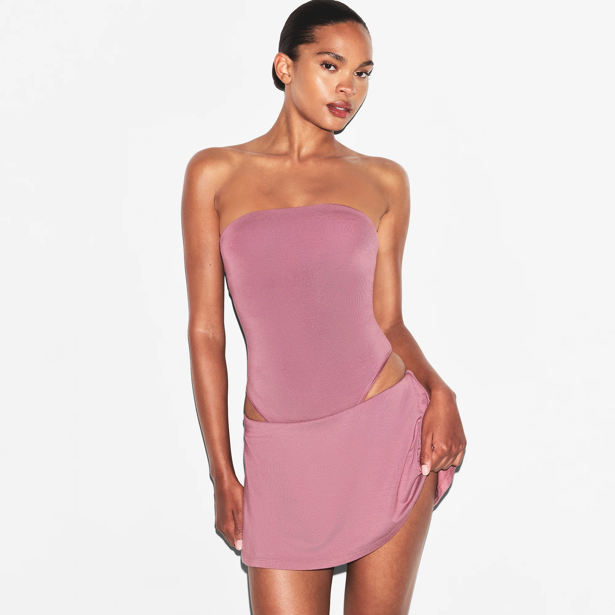 SMOOTH LAYERS MINI SKORT | REDWOOD - Image 4