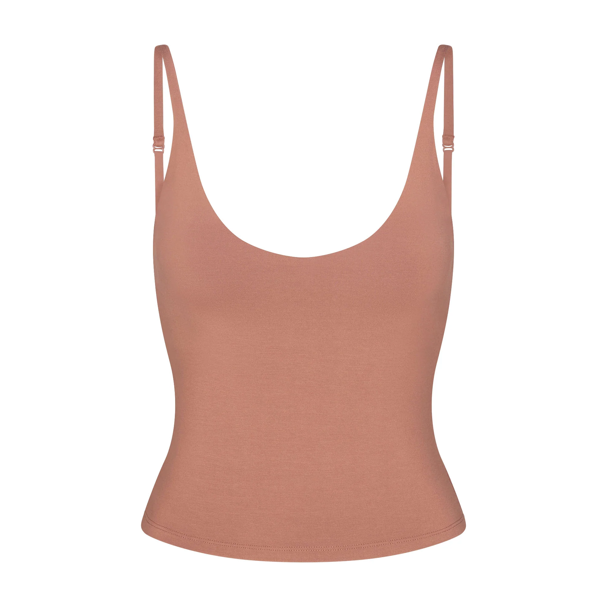 SMOOTH LAYERS SCOOP NECK CAMI | NUTMEG