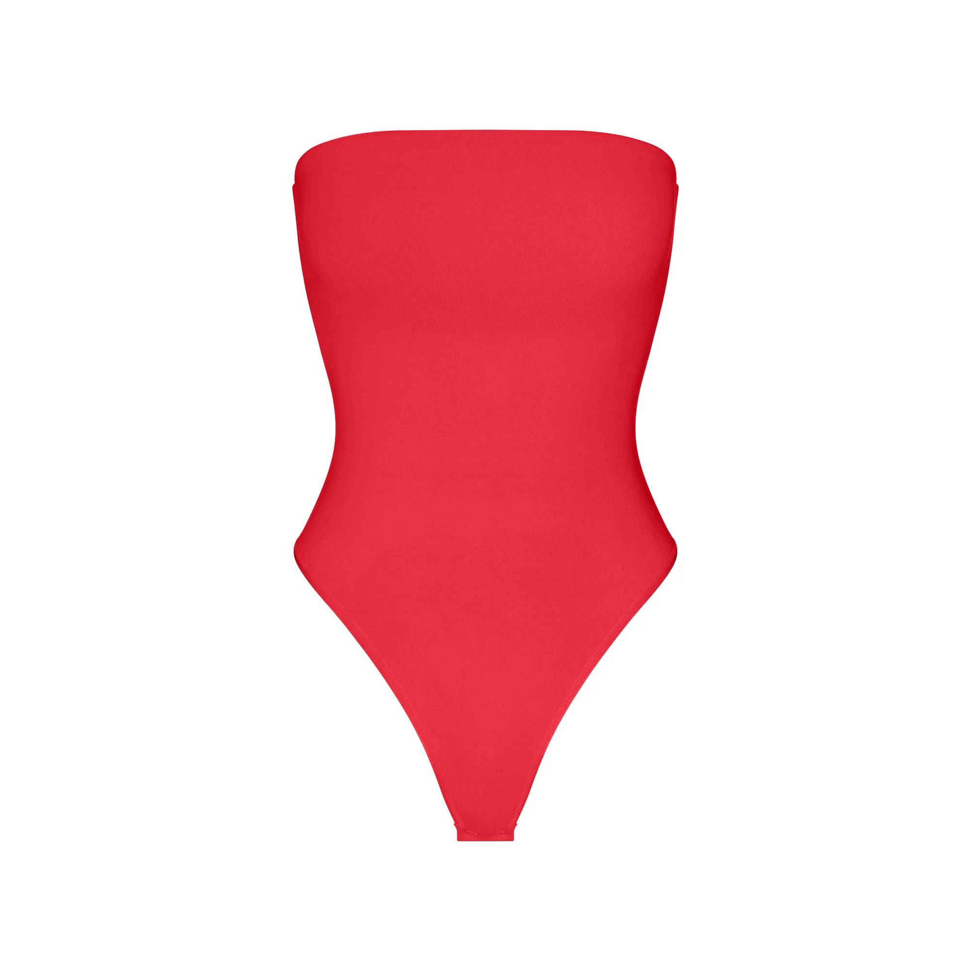 SMOOTH LAYERS STRAPLESS BODYSUIT | CARMINE