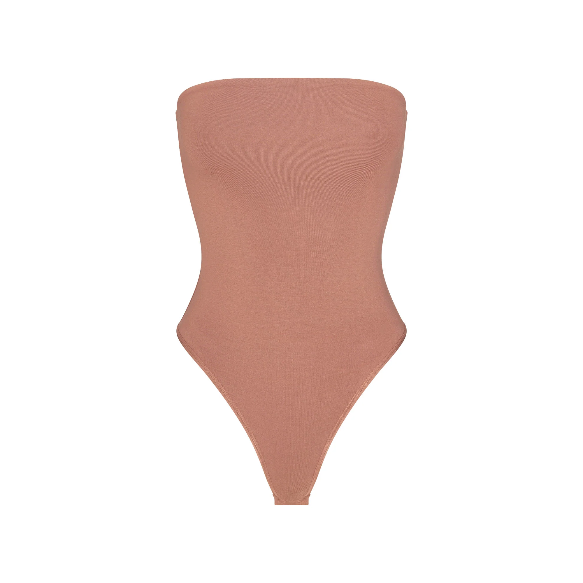 SMOOTH LAYERS STRAPLESS BODYSUIT | NUTMEG
