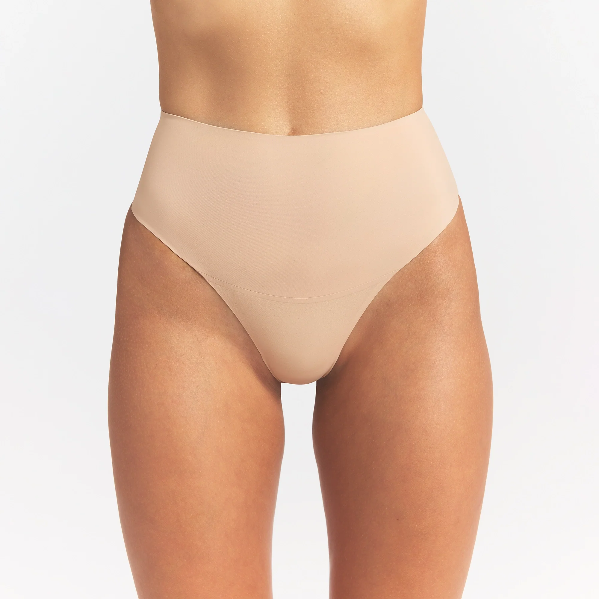SMOOTHING INTIMATES HIGH-WAISTED THONG | CLAY - Image 4