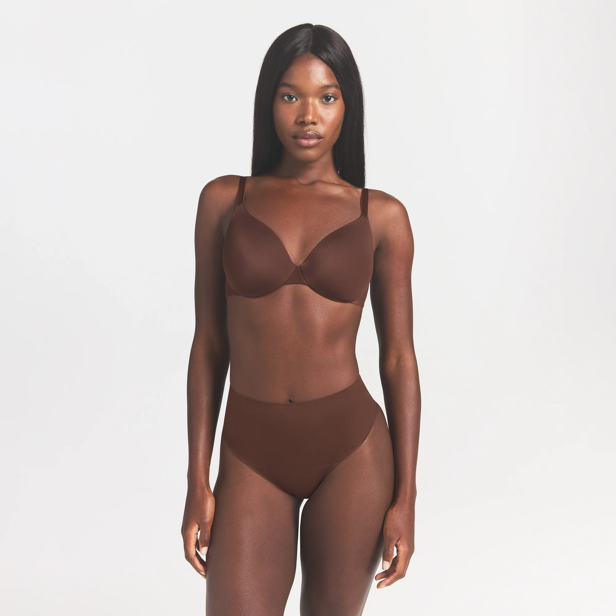 SMOOTHING INTIMATES HIGH-WAISTED THONG | COCOA - Image 3