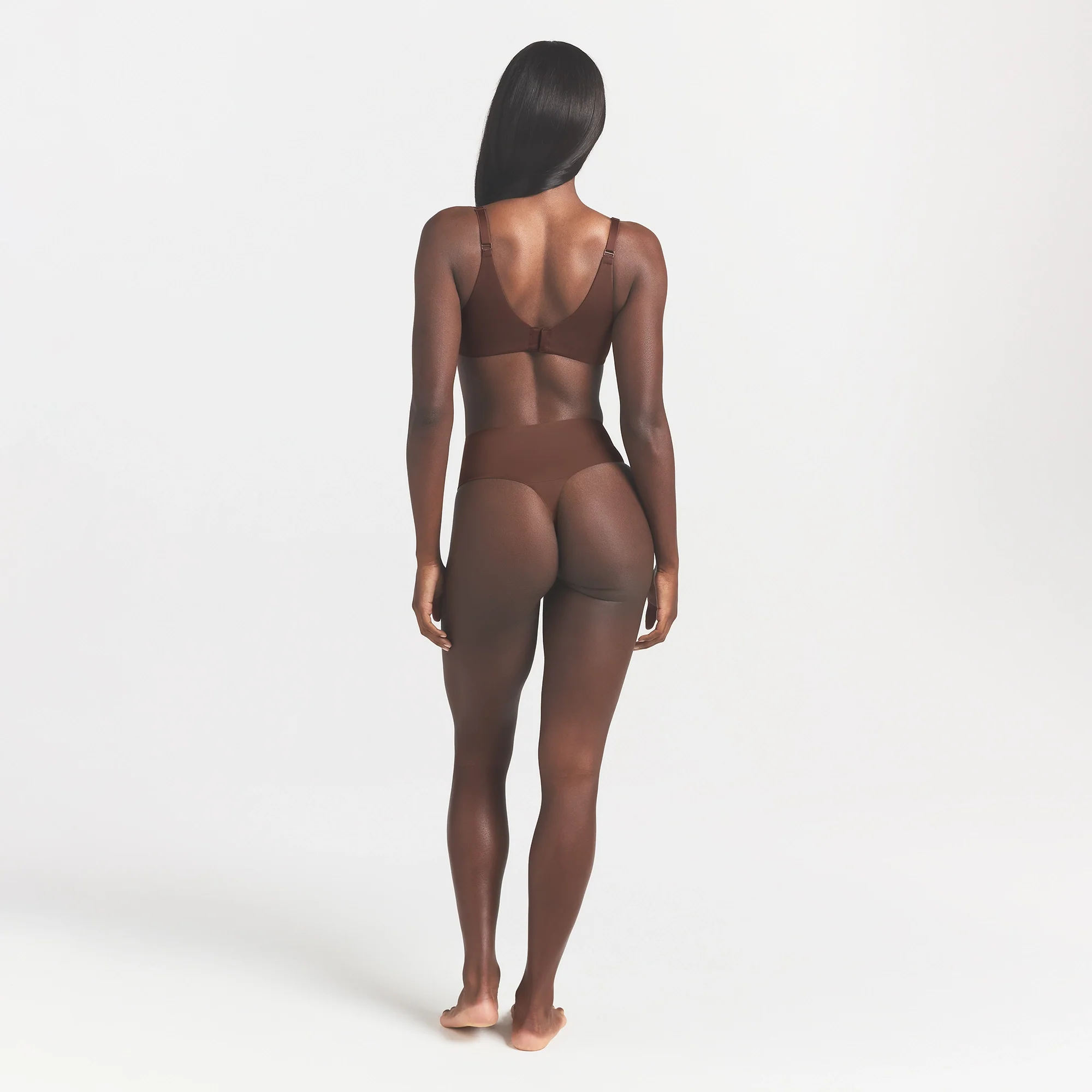 SMOOTHING INTIMATES HIGH-WAISTED THONG | COCOA - Image 5