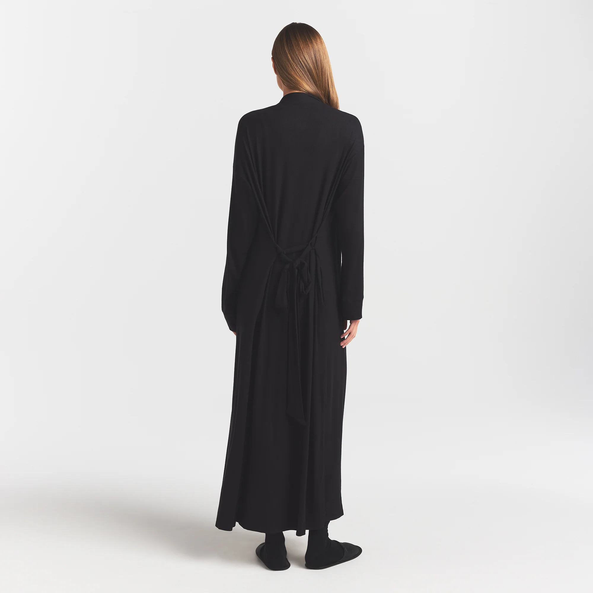 SOFT LOUNGE LONG ROBE | ONYX - Image 5