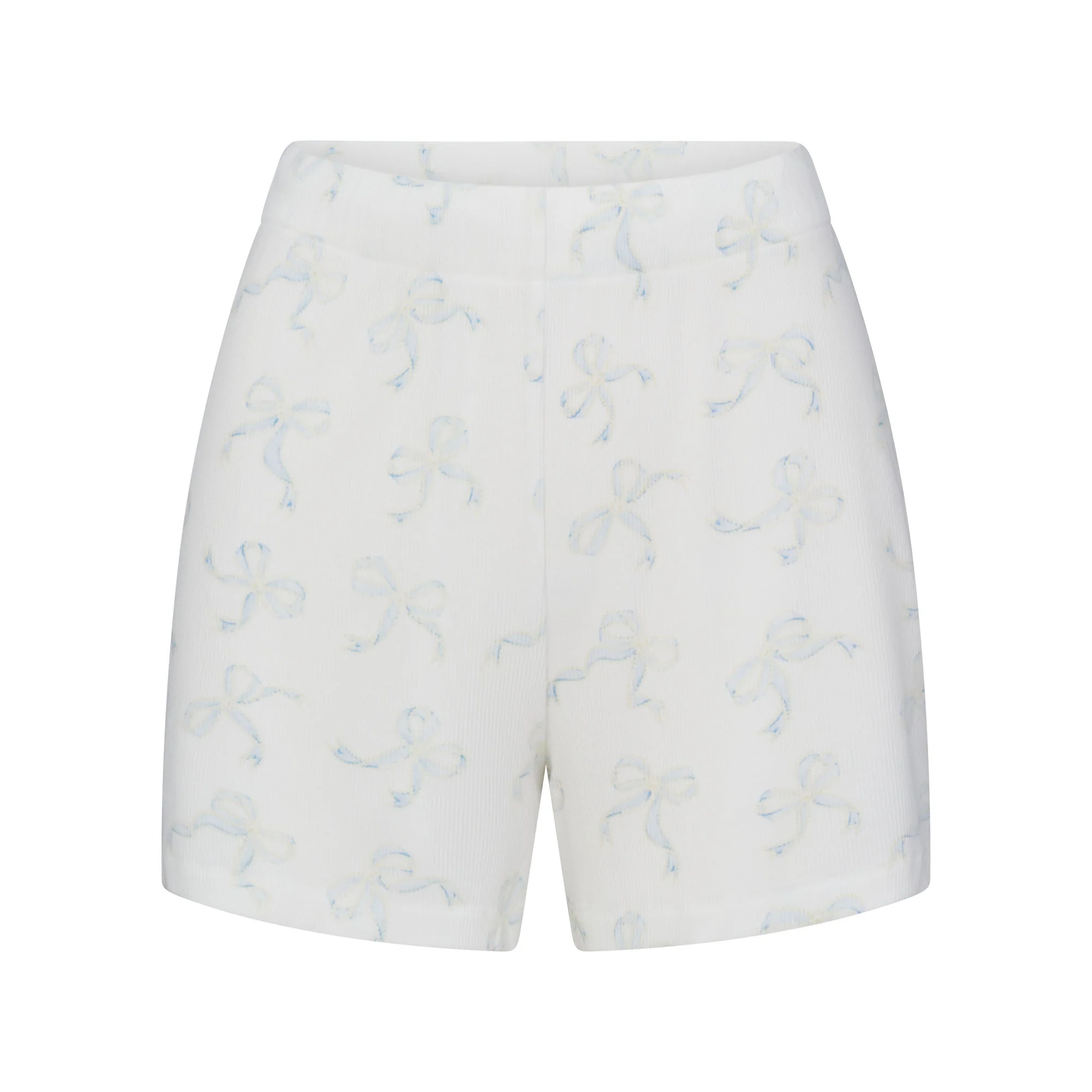 SOFT LOUNGE SHORT SLEEP SET | IVORY PEARL BOWS PRINT - Image 7