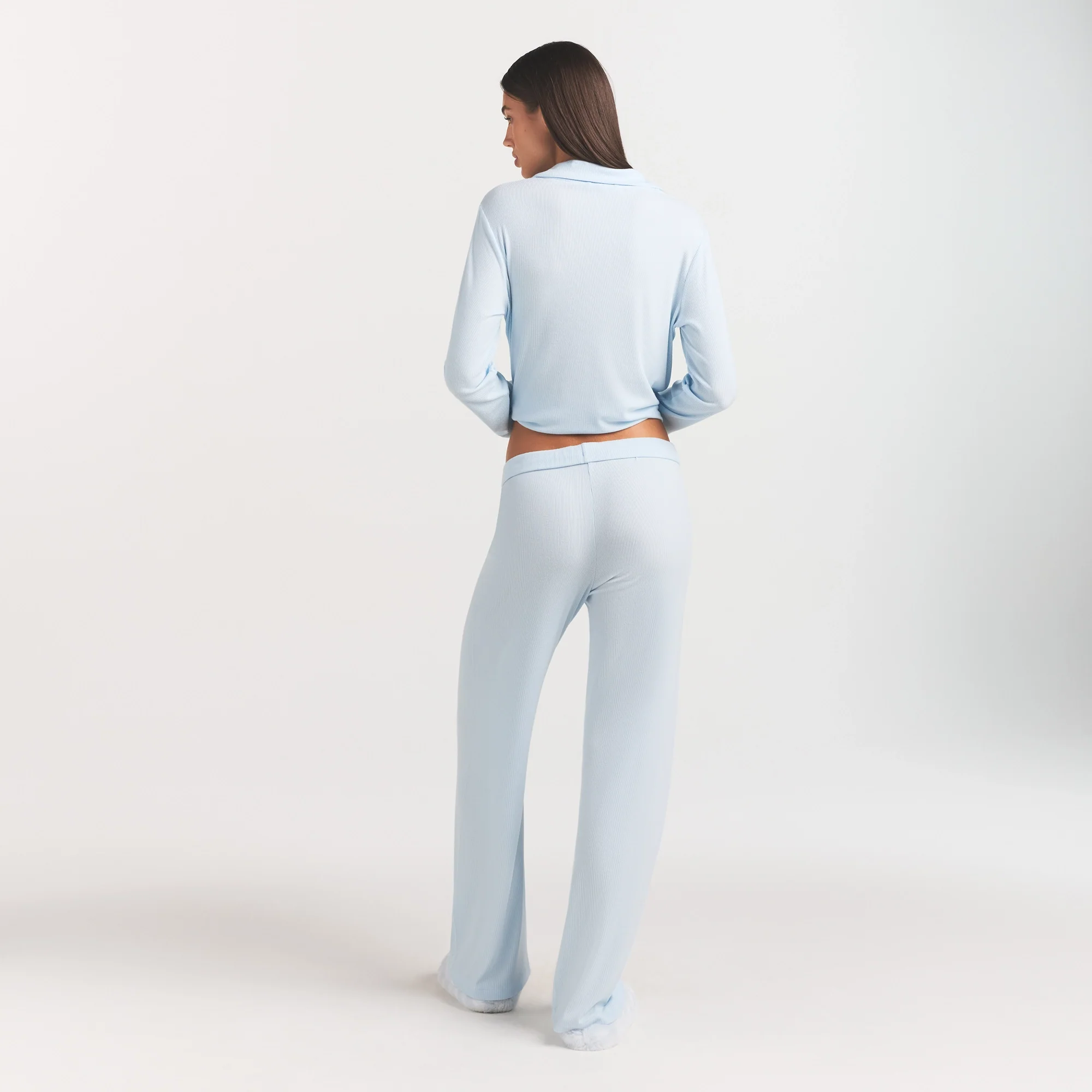 SOFT LOUNGE SLEEP SET | BABY BLUE - Image 4