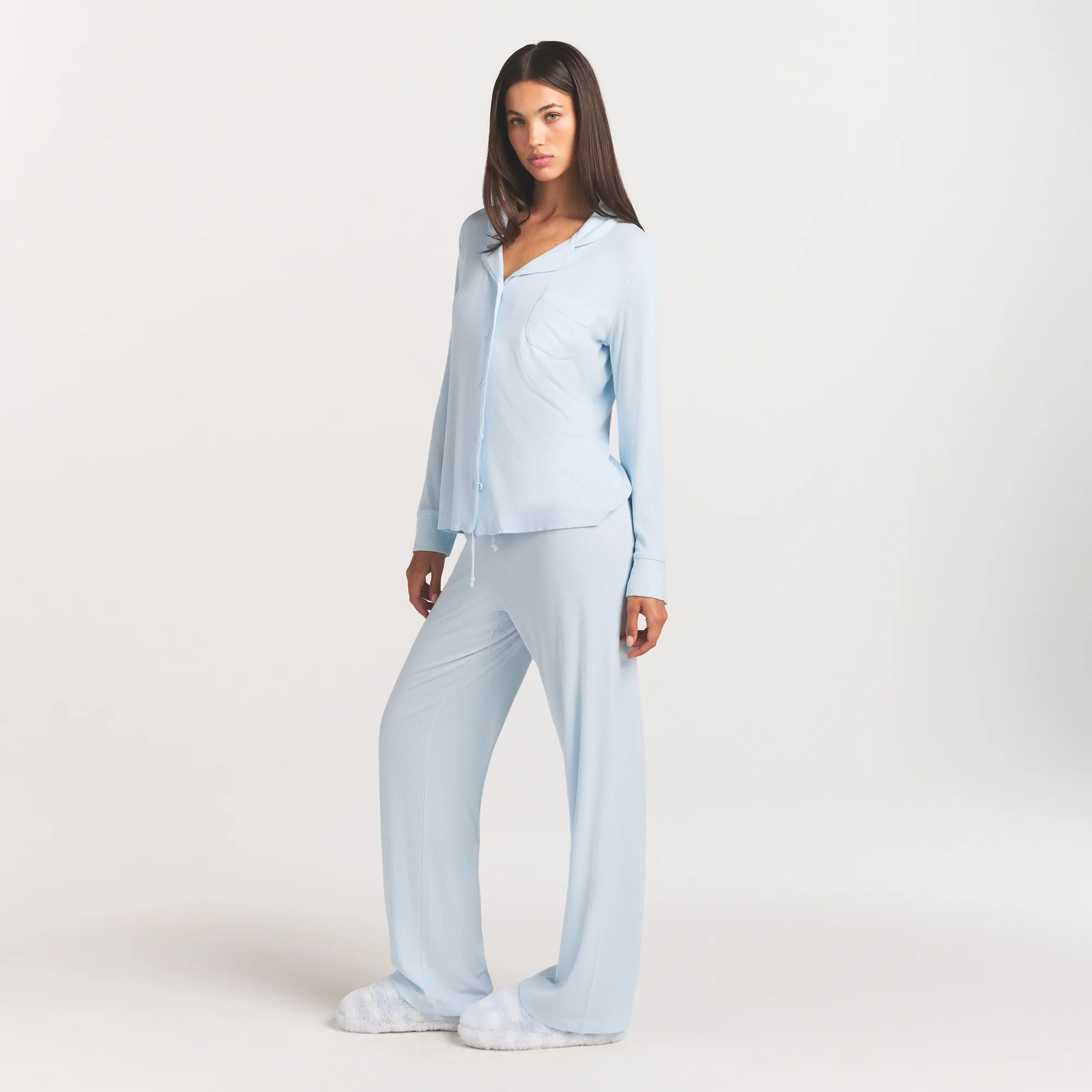 SOFT LOUNGE SLEEP SET | BABY BLUE - Image 5