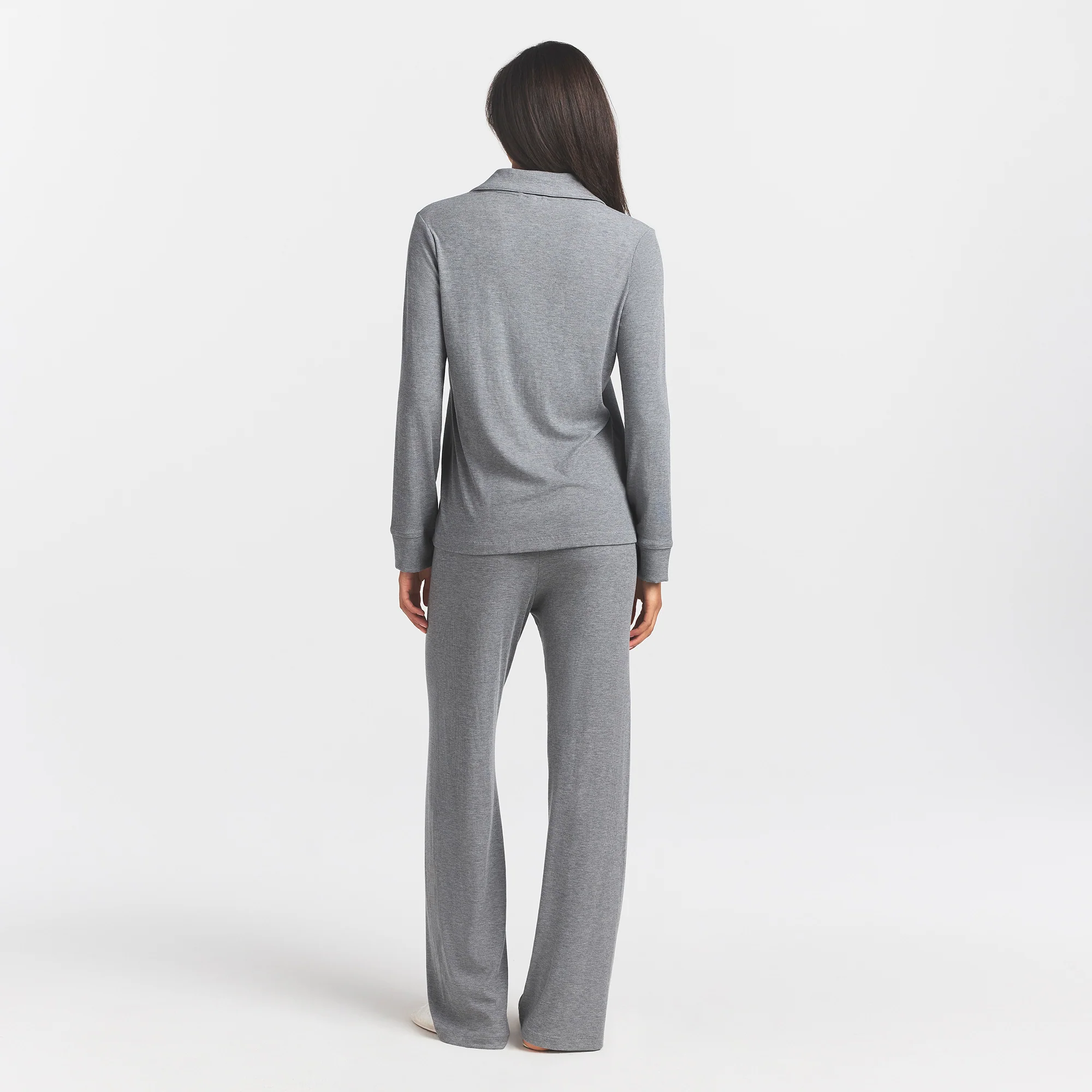 SOFT LOUNGE SLEEP SET | HEATHER GREY - Image 5