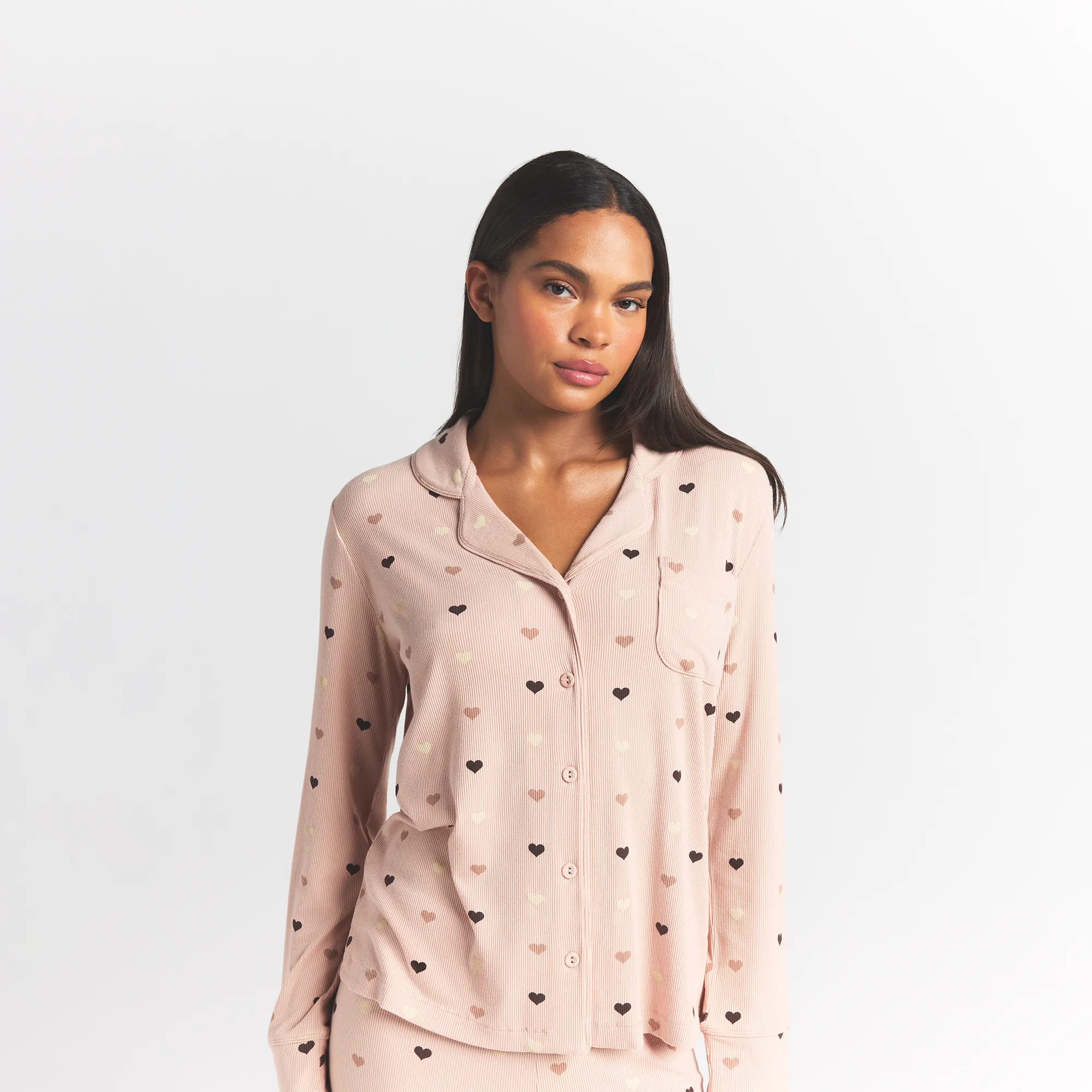SOFT LOUNGE SLEEP SET | MICA MINI HEART HALFDROP - Image 3