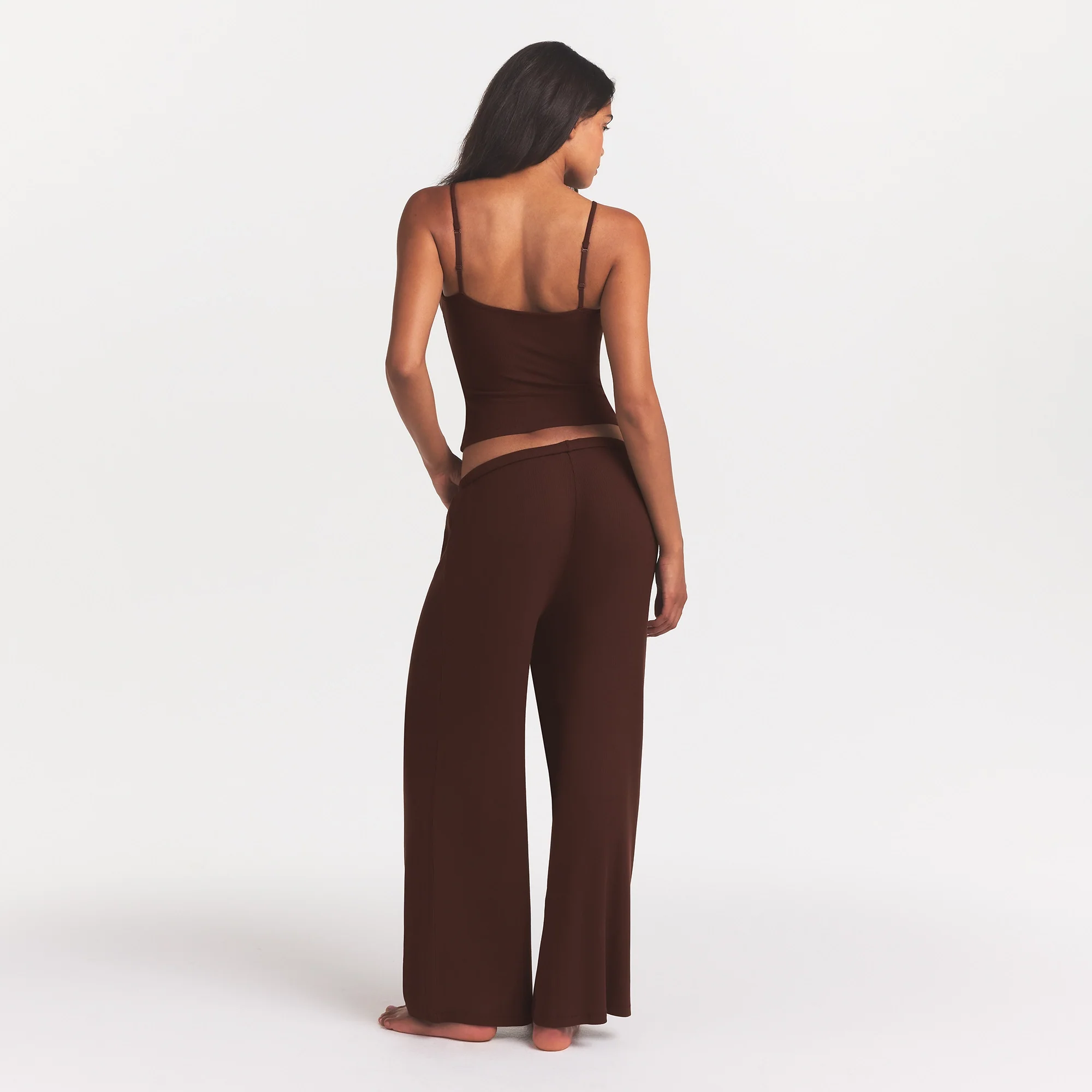 SOFT LOUNGE TANK SLEEP SET | COCOA - Image 4