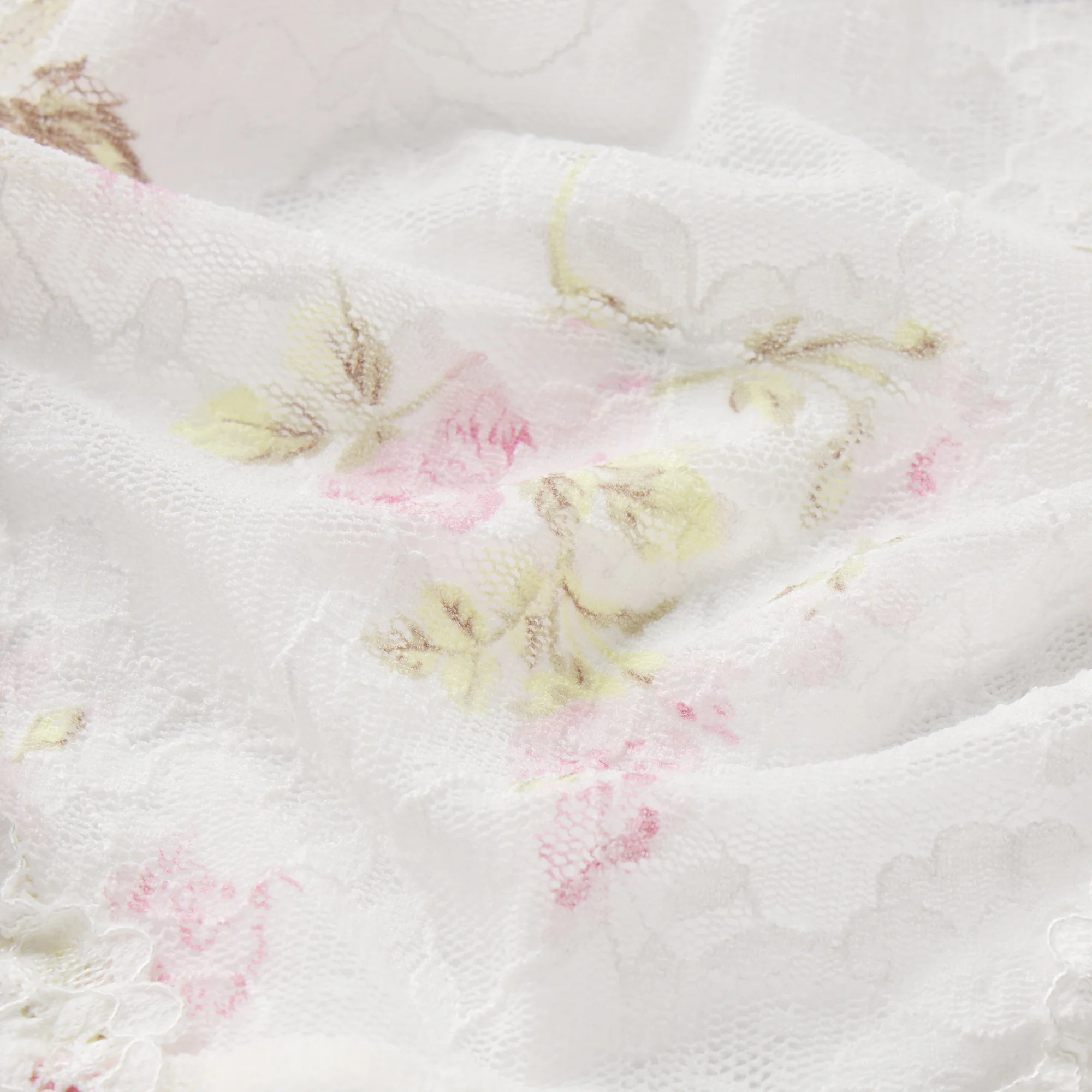 STRETCH LACE BOY SHORT | SNOW VINTAGE FLORAL PRINT - Image 5