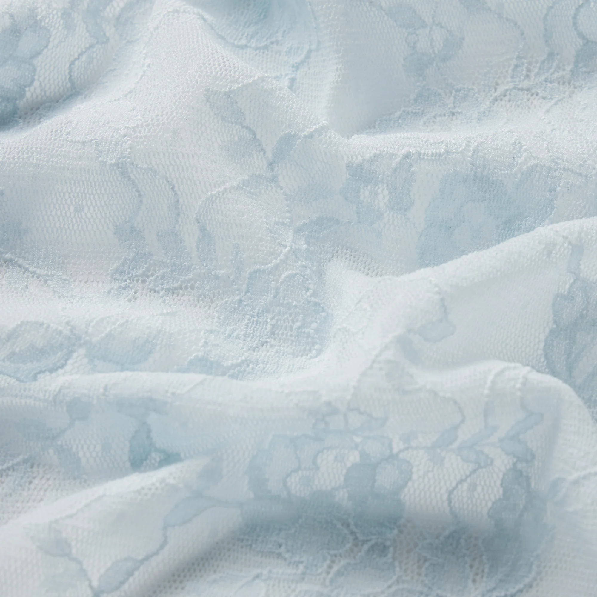 STRETCH LACE RUFFLE SHORT | POWDER BLUE - Image 6