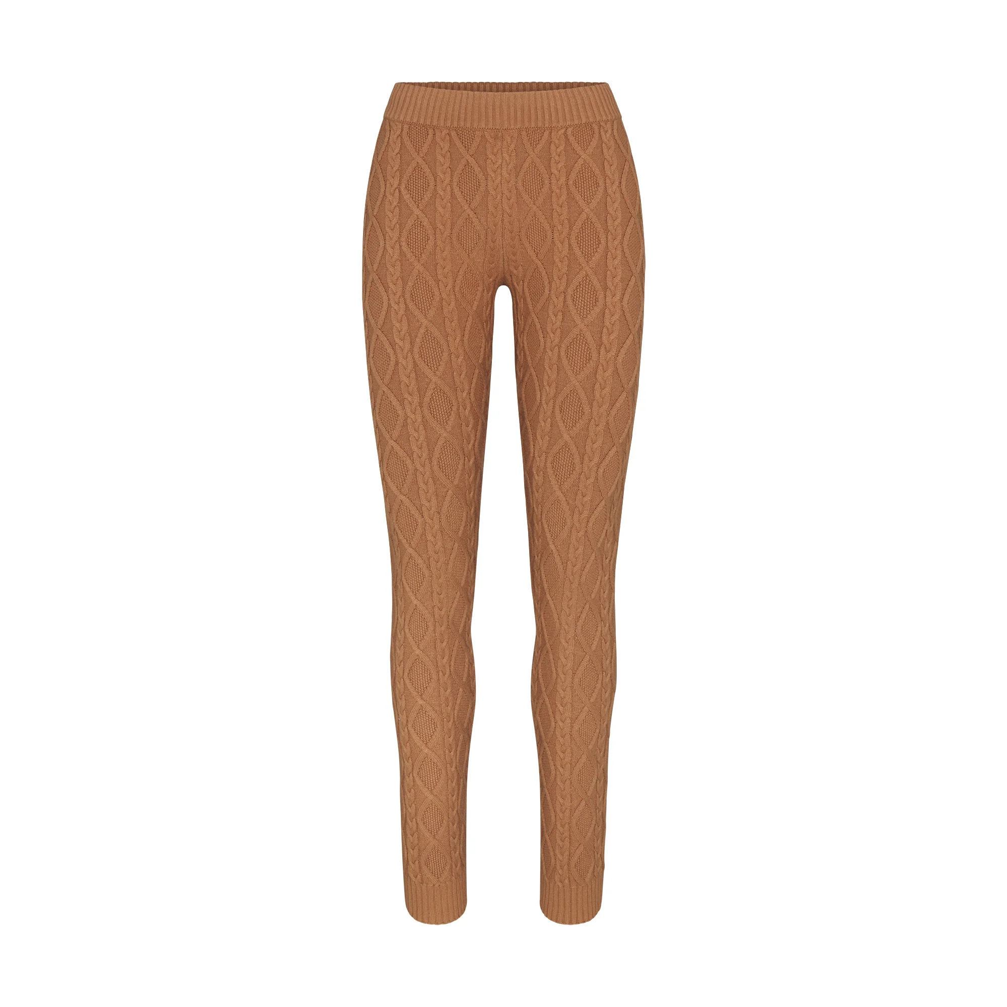 SWEATER KNITS CABLEKNIT LEGGING | DARK HONEY