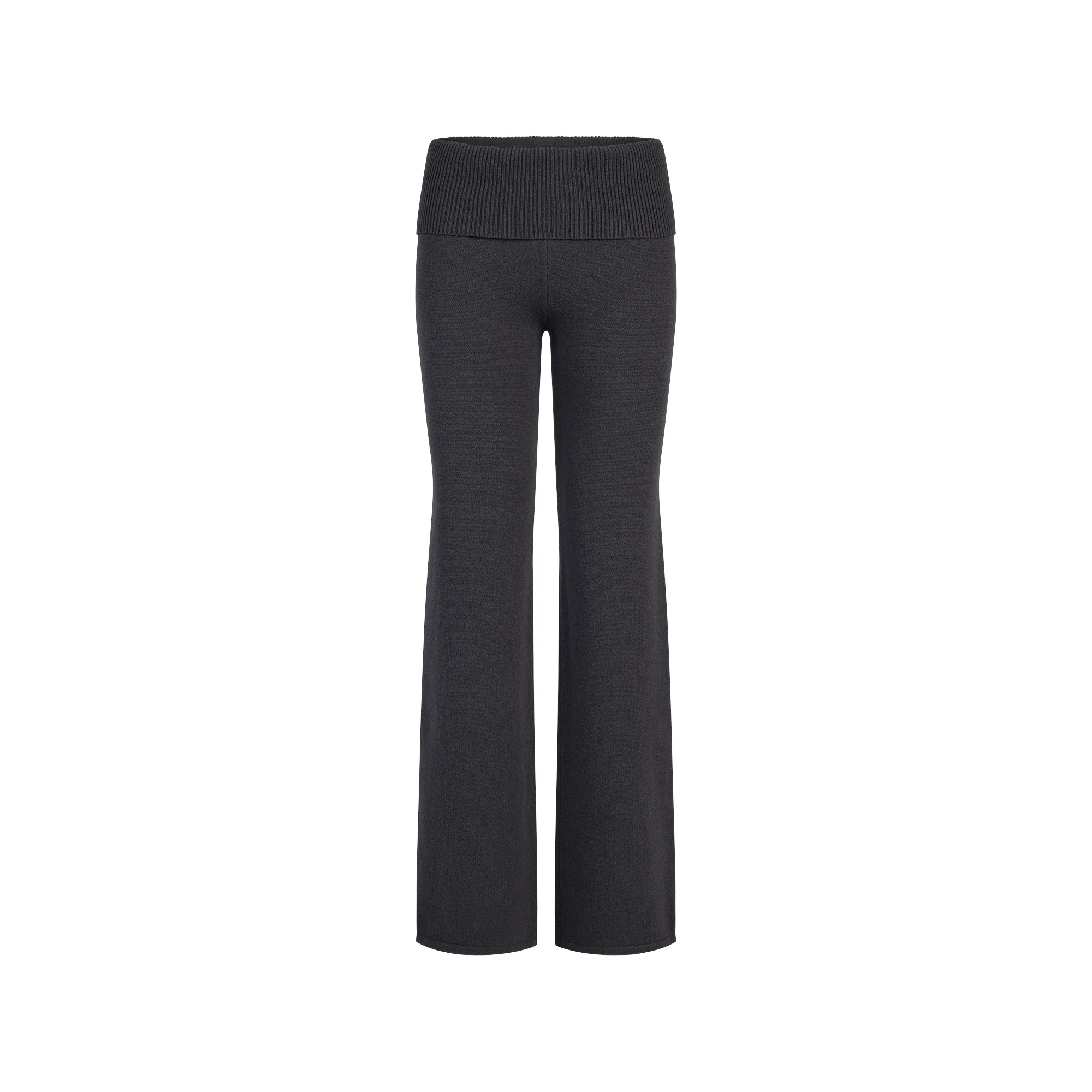 SWEATER KNITS FOLDOVER PANT | ASH
