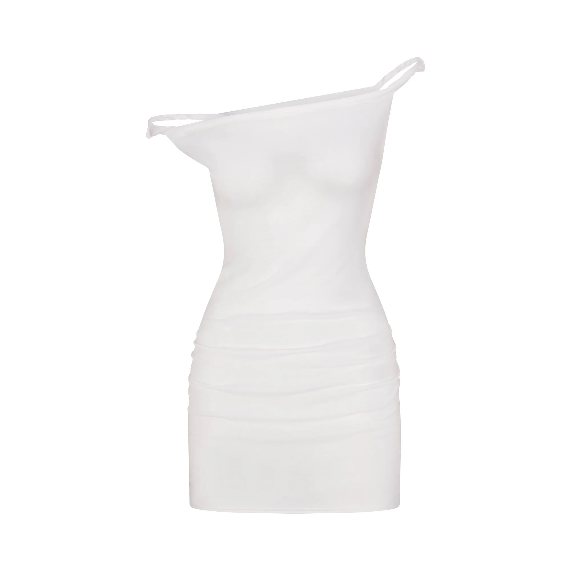 SWIM COVER-UPS COTTON OFF THE SHOULDER MINI DRESS | SNOW