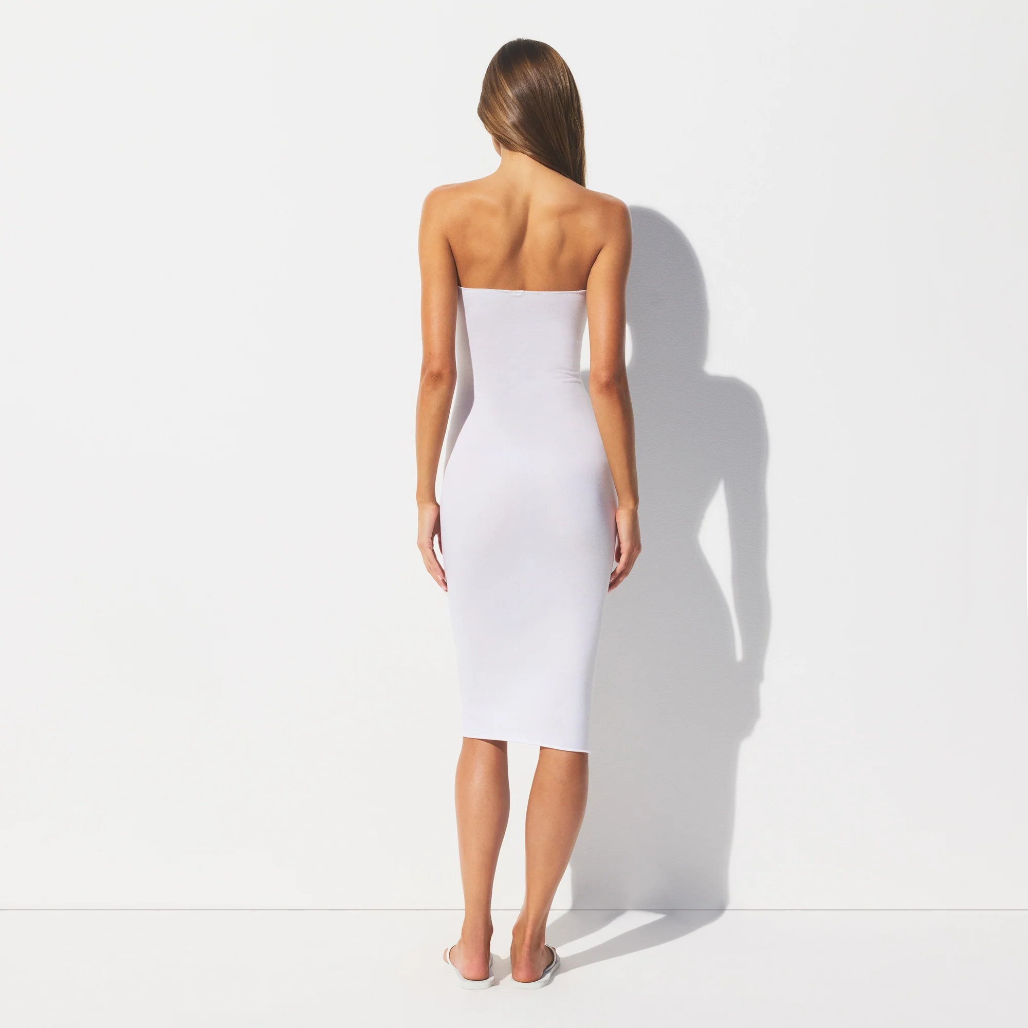 SWIM COVER-UPS COTTON TUBE DRESS | AIRBRUSH BEACH SCENE - Image 4