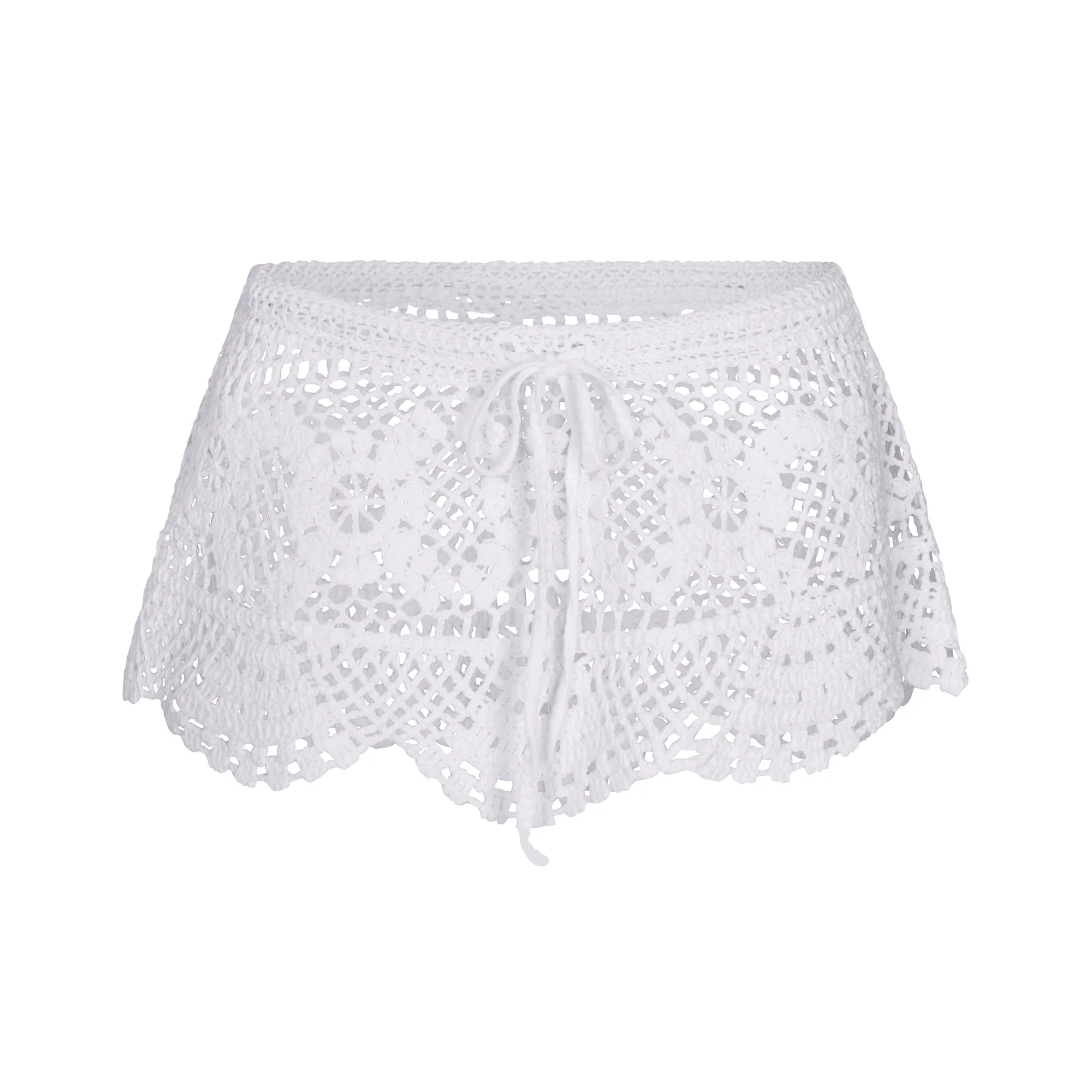 SWIM COVER-UPS CROCHET MINI SKIRT | SNOW