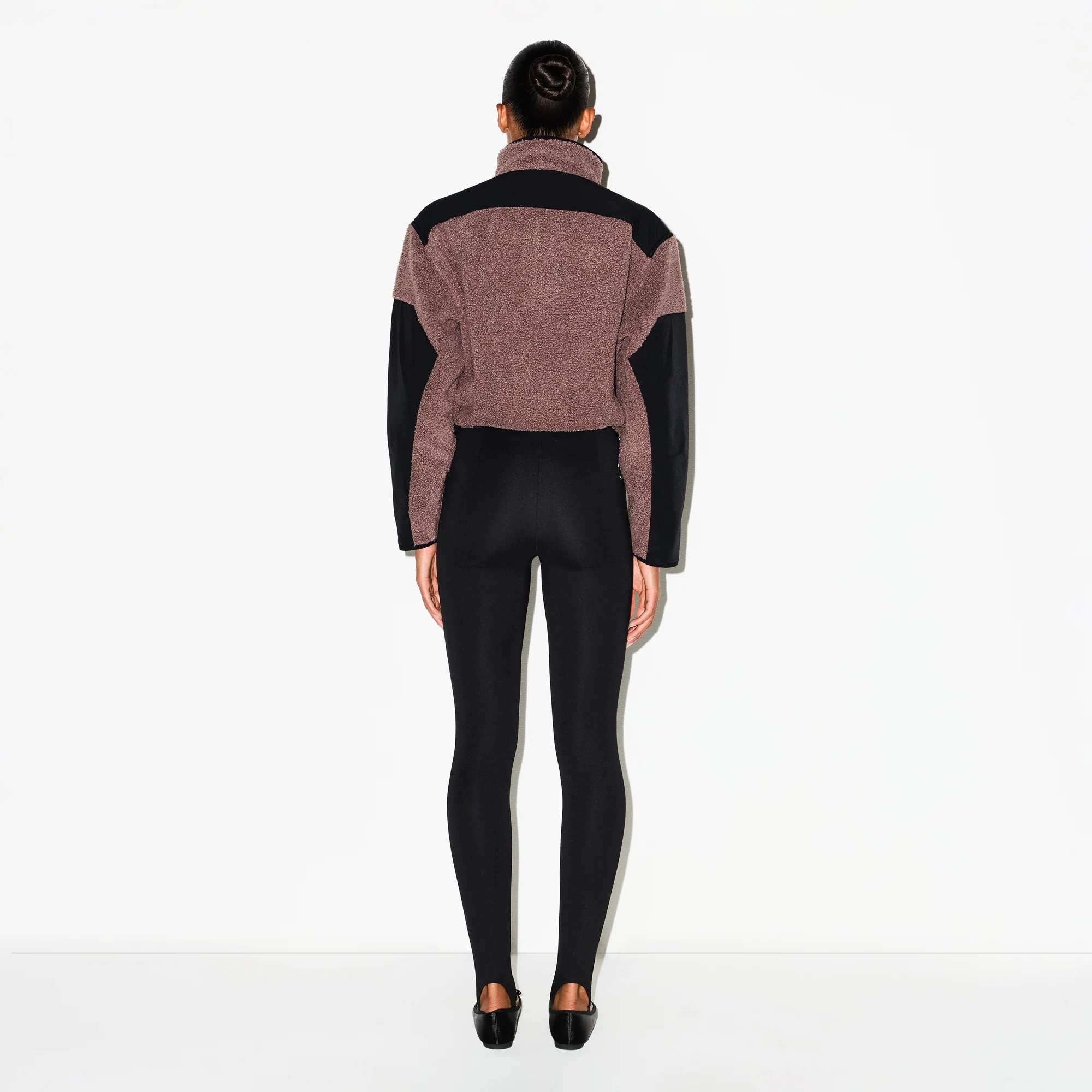TEDDY BOXY ZIP UP JACKET | UMBER - Image 4