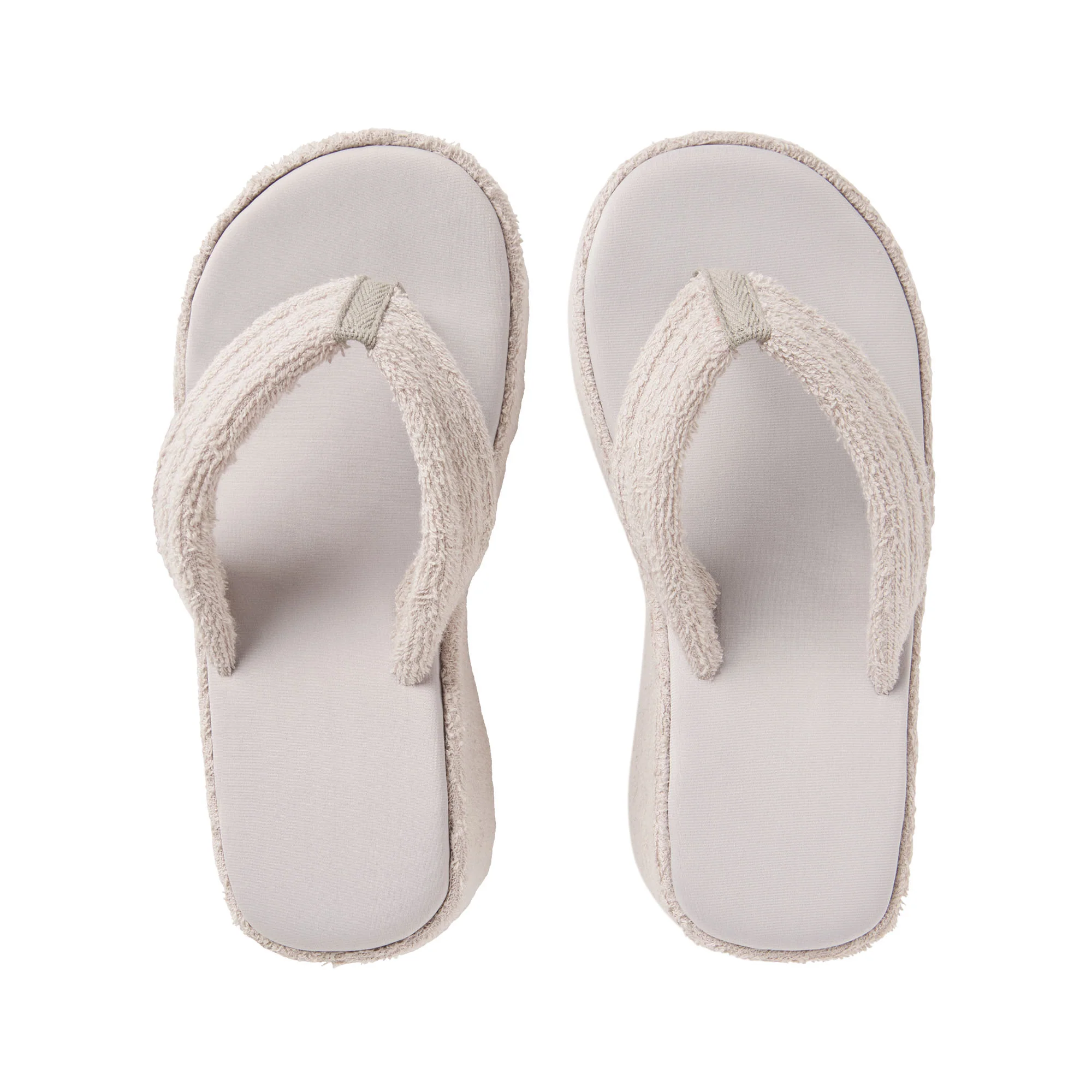 TERRY PLATFORM SANDAL | STONE - Image 3