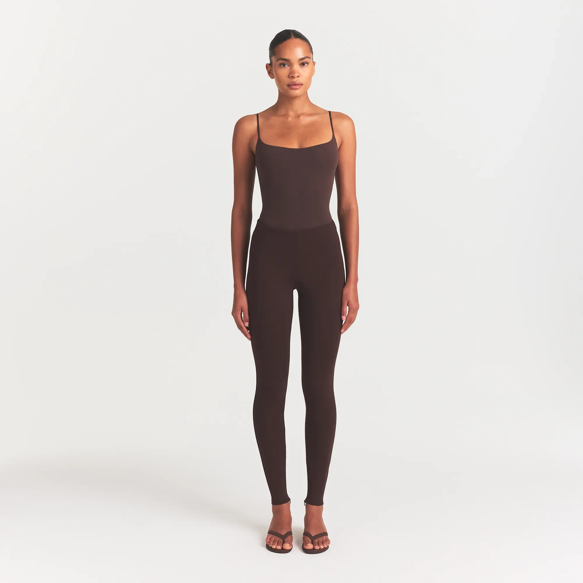 THE ESSENTIAL COLLECTION HIGH-WAISTED LEGGING | ESPRESSO - Image 3