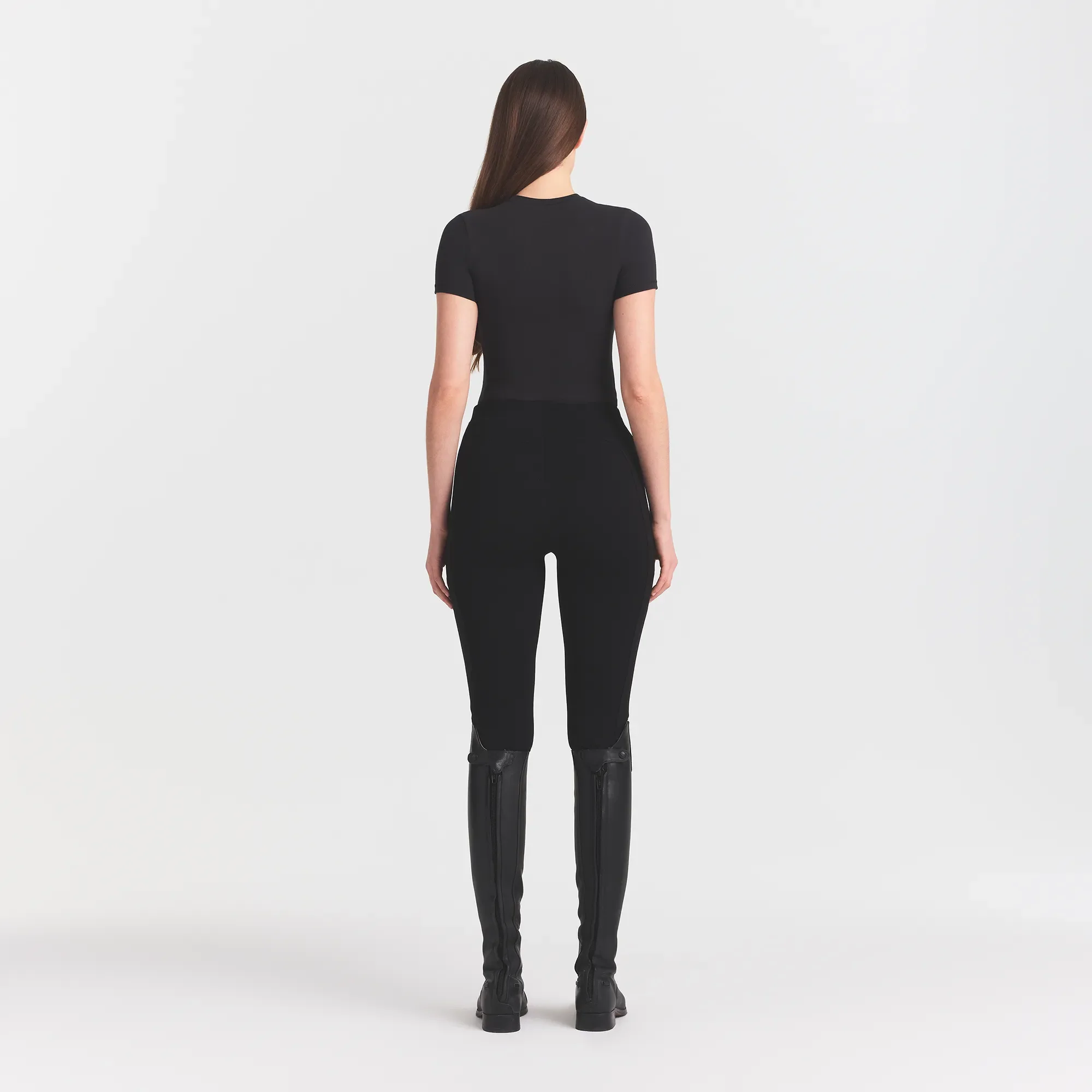THE ESSENTIAL COLLECTION ZIP FRONT LEGGING | OBSIDIAN - Image 5