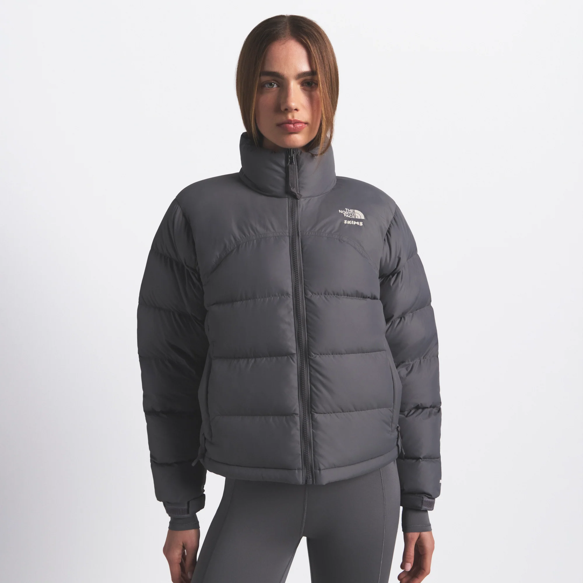 THE NORTH FACE X SKIMS 2000 RETRO NUPTSE JACKET | GUNMETAL - Image 3
