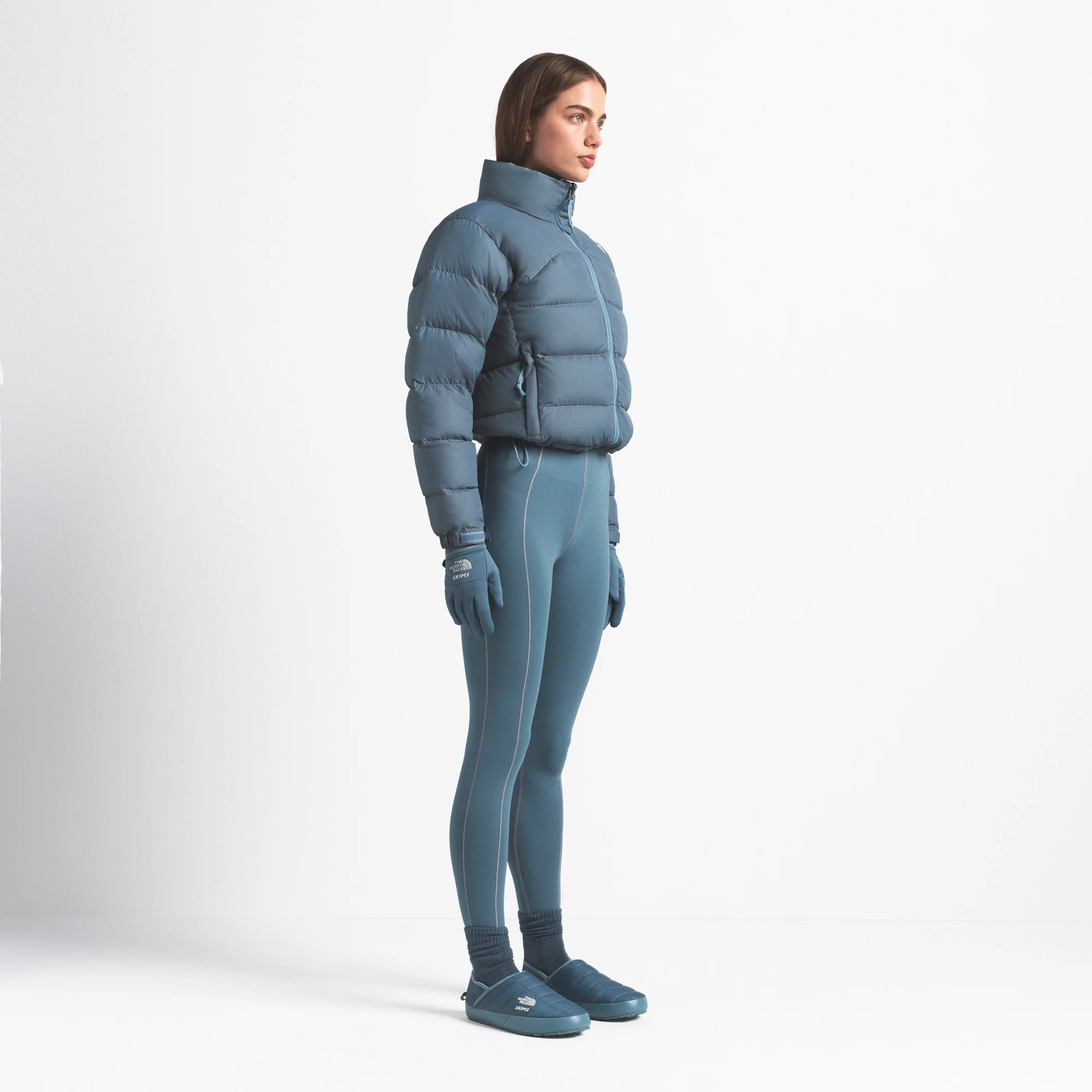 THE NORTH FACE X SKIMS 2000 RETRO NUPTSE JACKET | KYANITE - Image 4