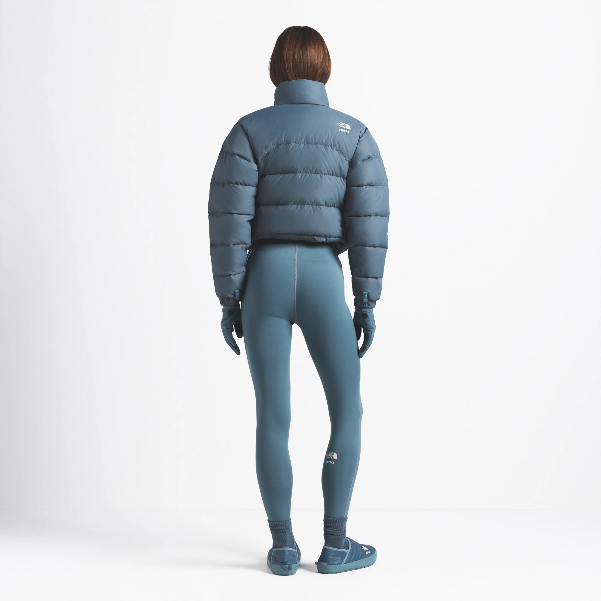THE NORTH FACE X SKIMS 2000 RETRO NUPTSE JACKET | KYANITE - Image 5