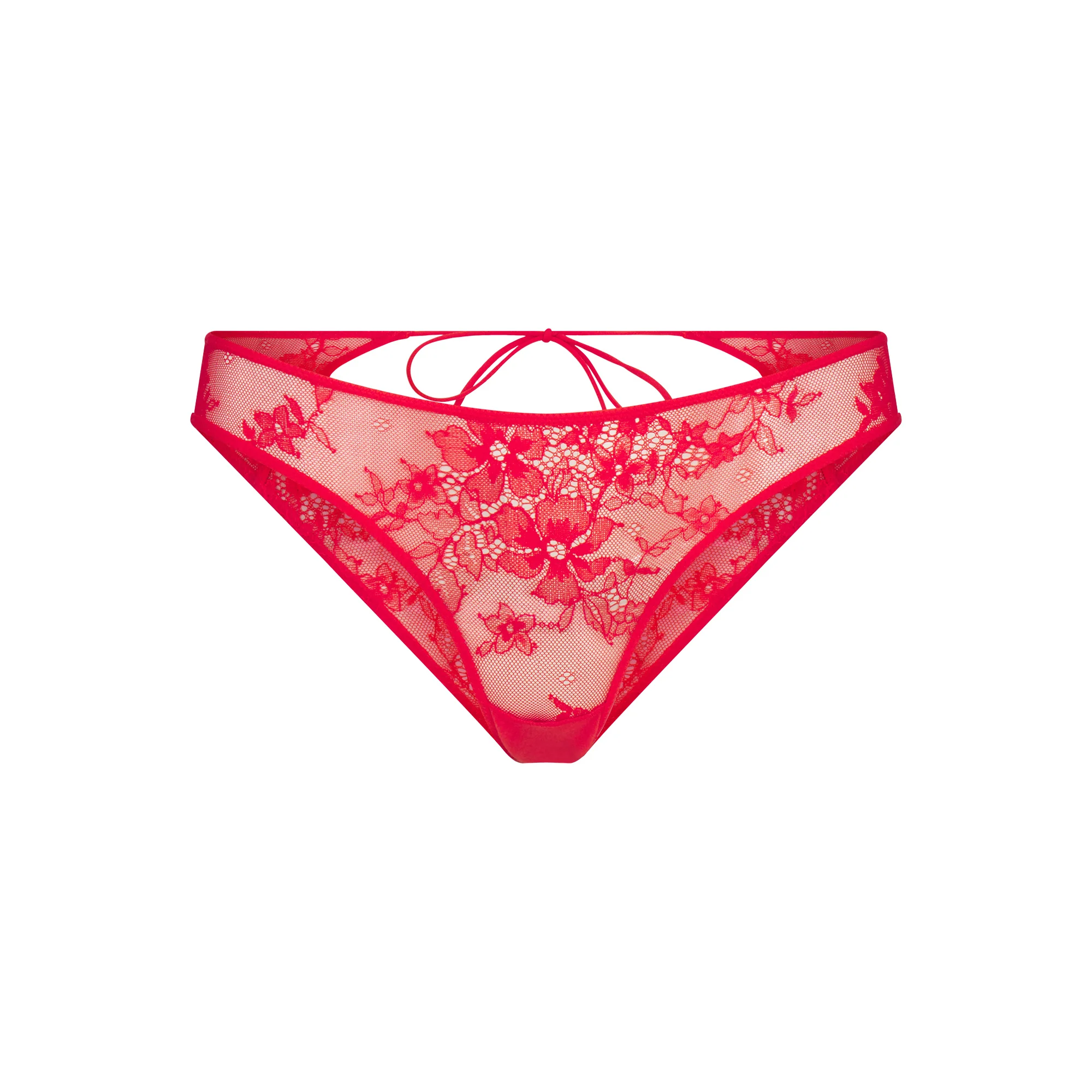 ULTRA FINE LACE PEEK-A-BOO BIKINI | RUBY
