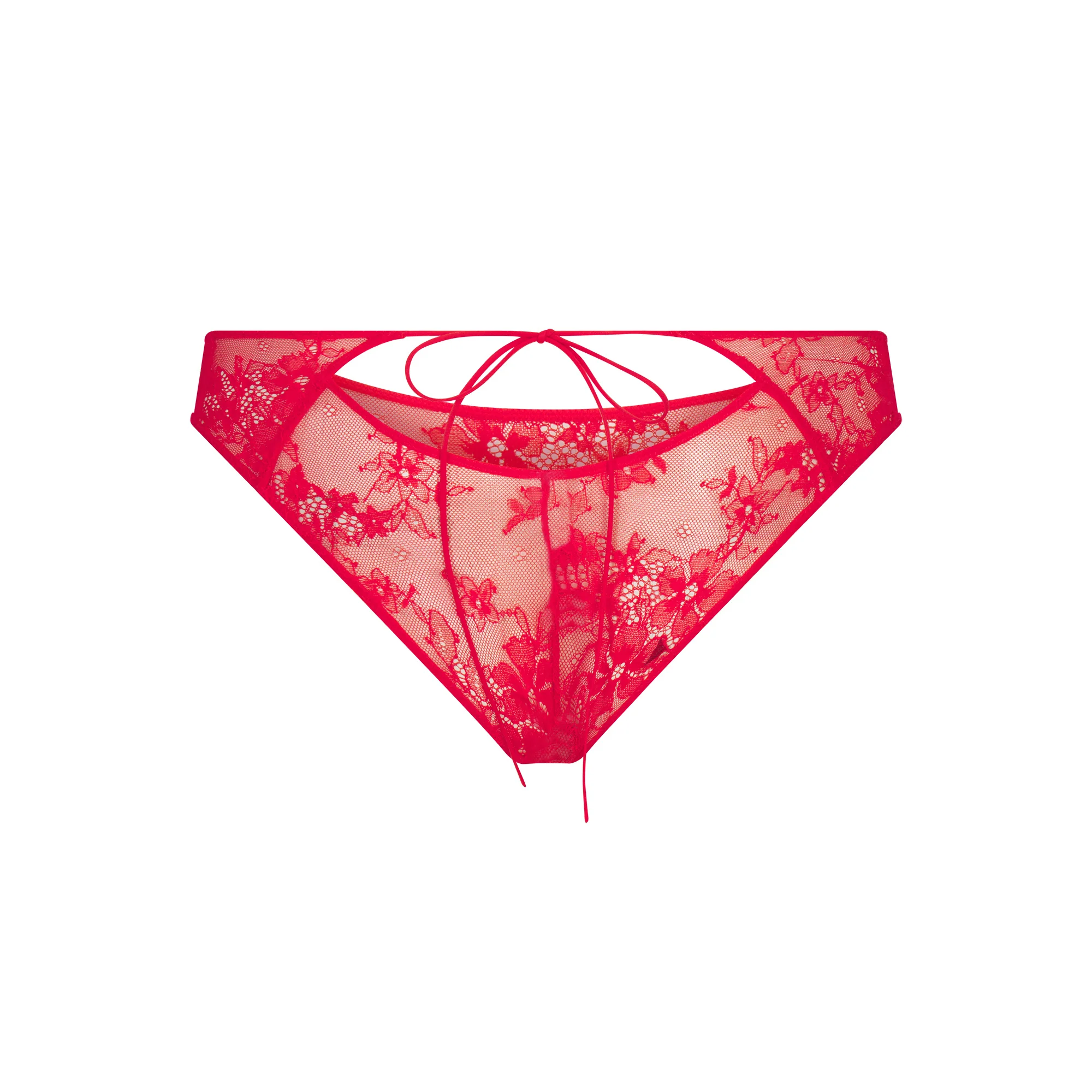 ULTRA FINE LACE PEEK-A-BOO BIKINI | RUBY - Image 7