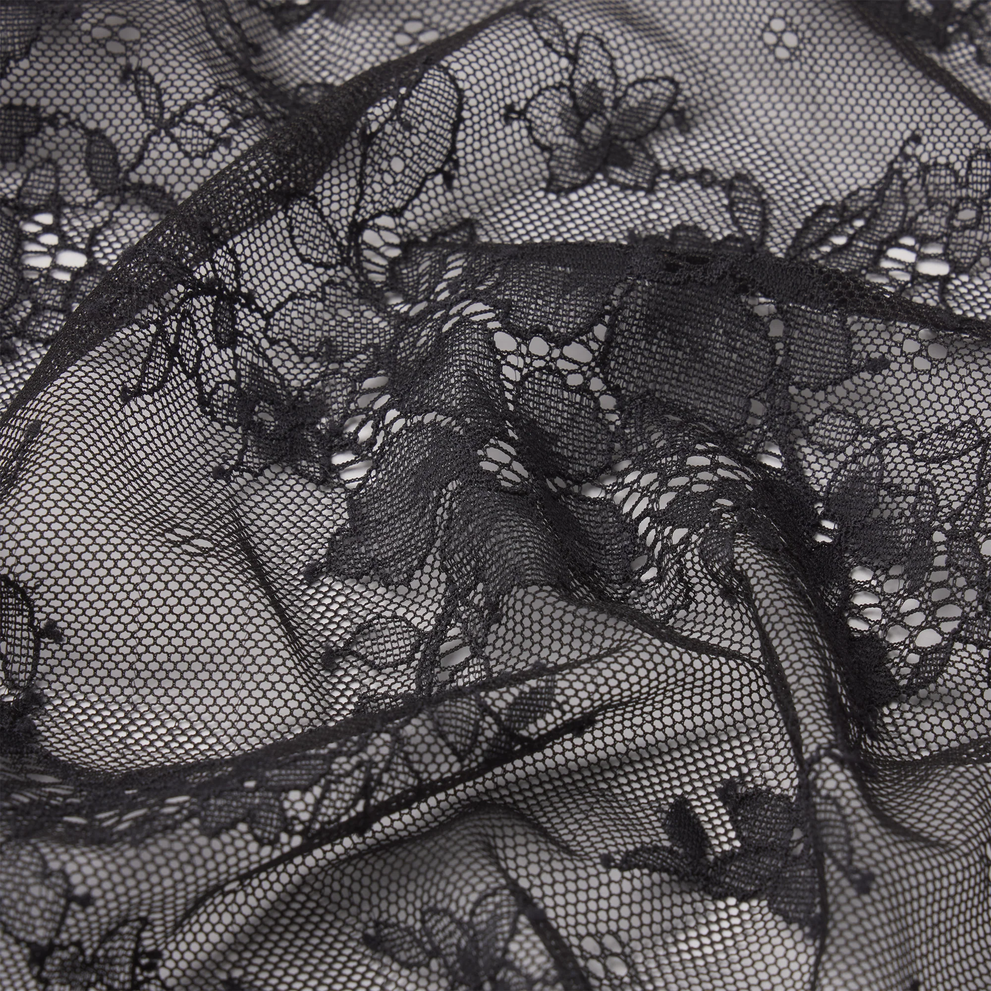 ULTRA FINE LACE UNLINED SCOOP BRA | ONYX - Image 5