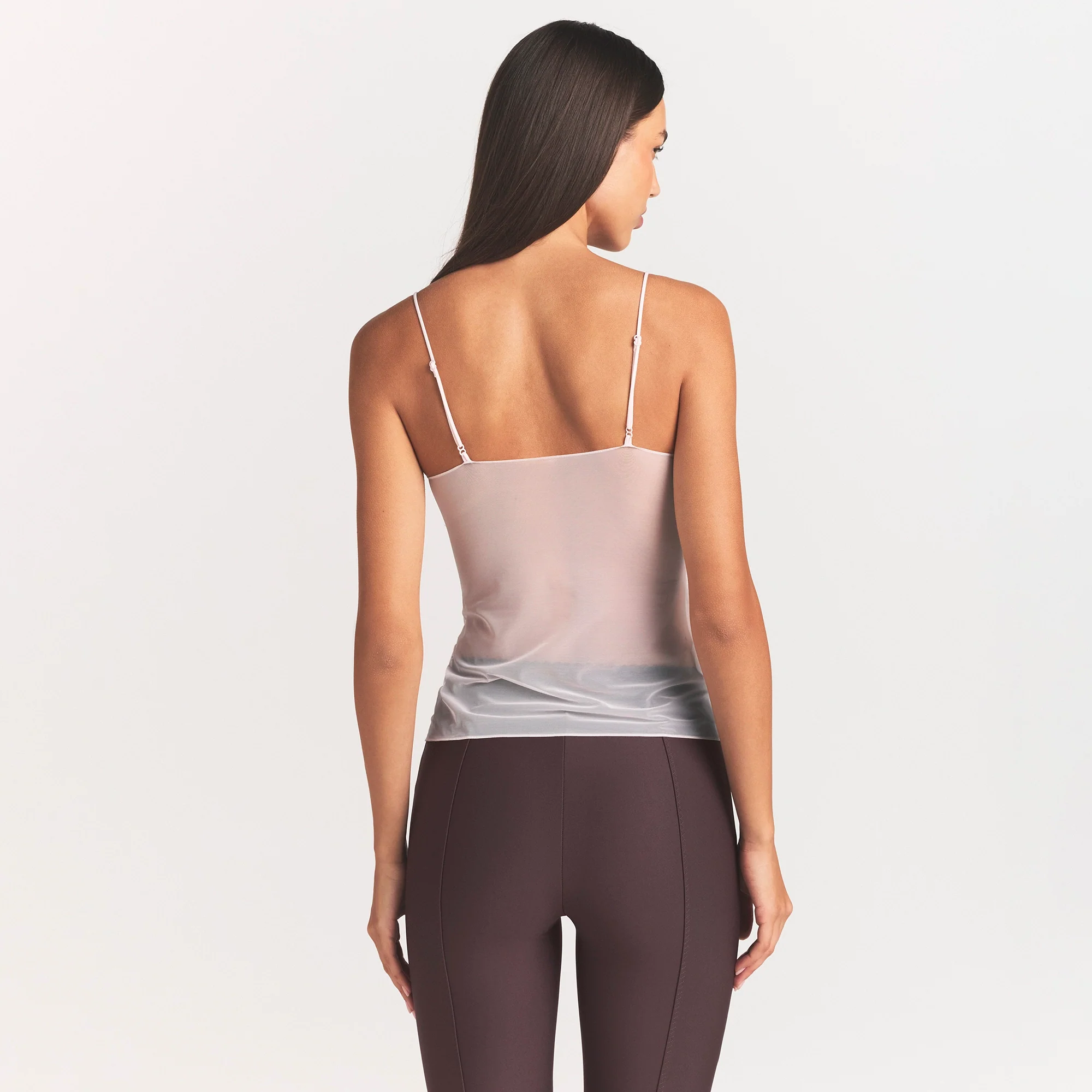 ULTRA FINE MESH CAMI | BARELY PINK - Image 4