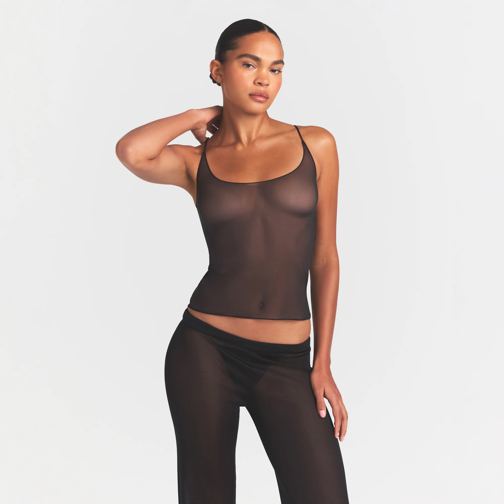 ULTRA FINE MESH CAMI | OBSIDIAN - Image 3
