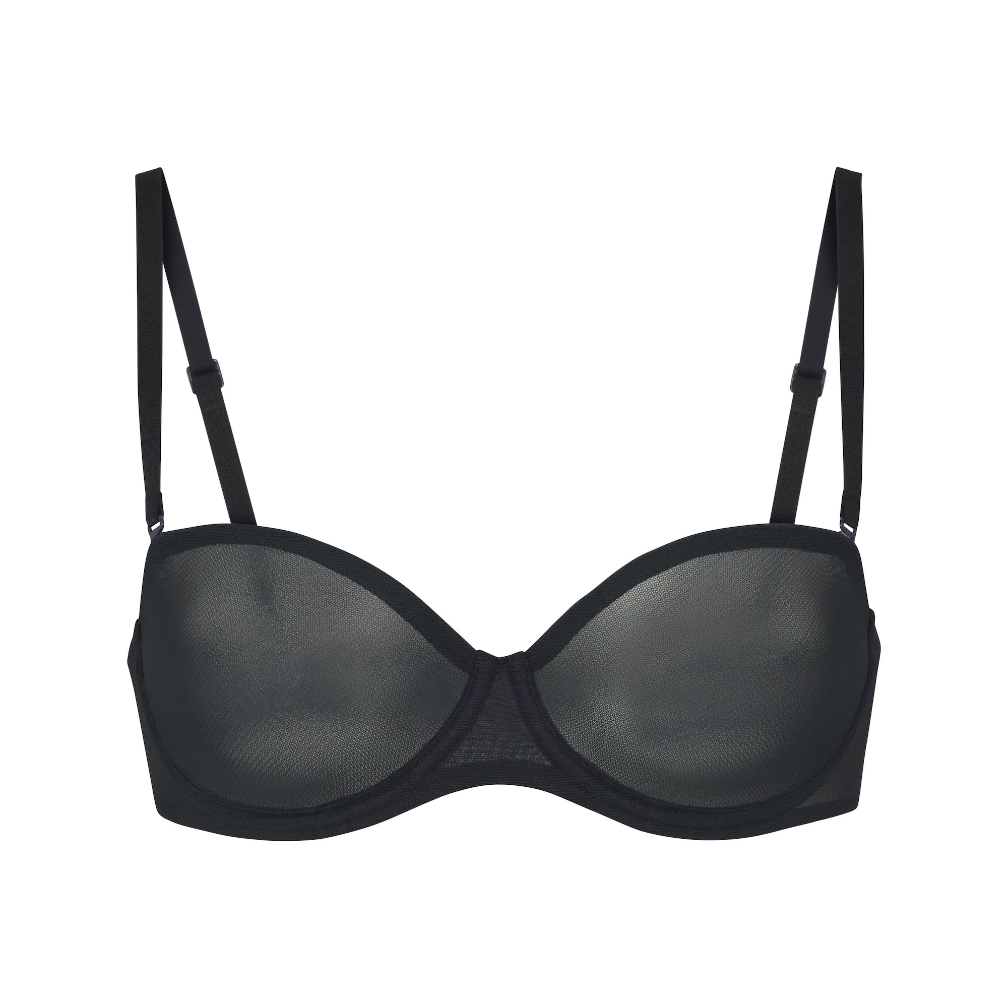 ULTRA FINE MESH STRAPLESS BRA | ONYX - Image 8