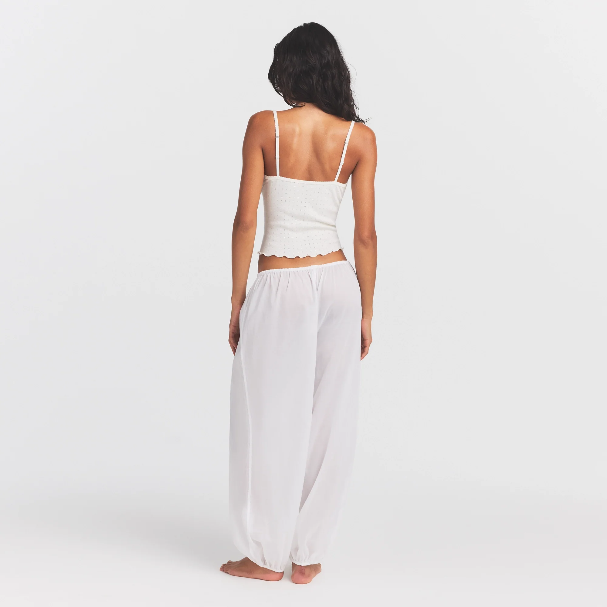 VOILE SLEEP BALLOON PANT | SNOW - Image 5