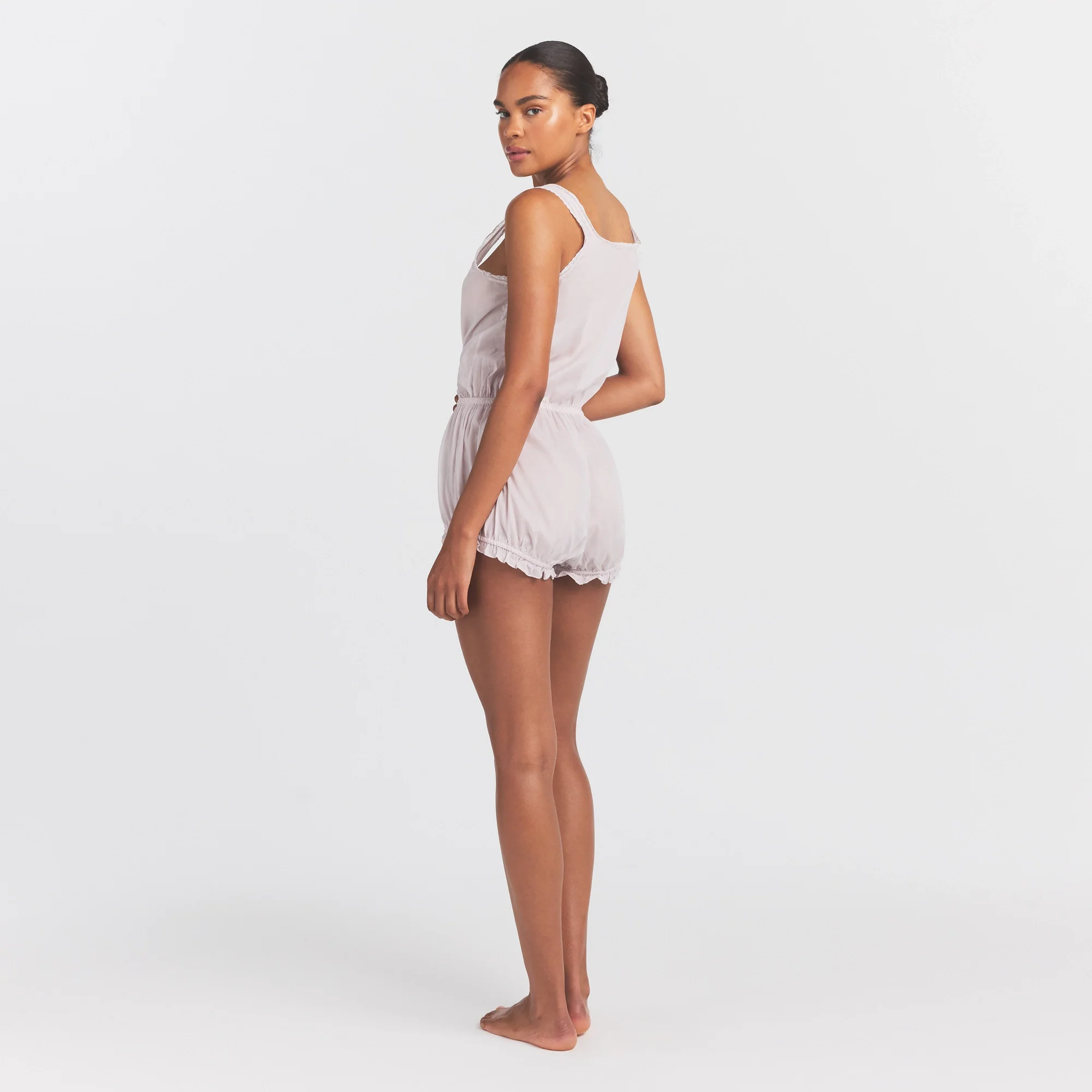 VOILE SLEEP ONESIE | LIGHT LILAC - Image 4