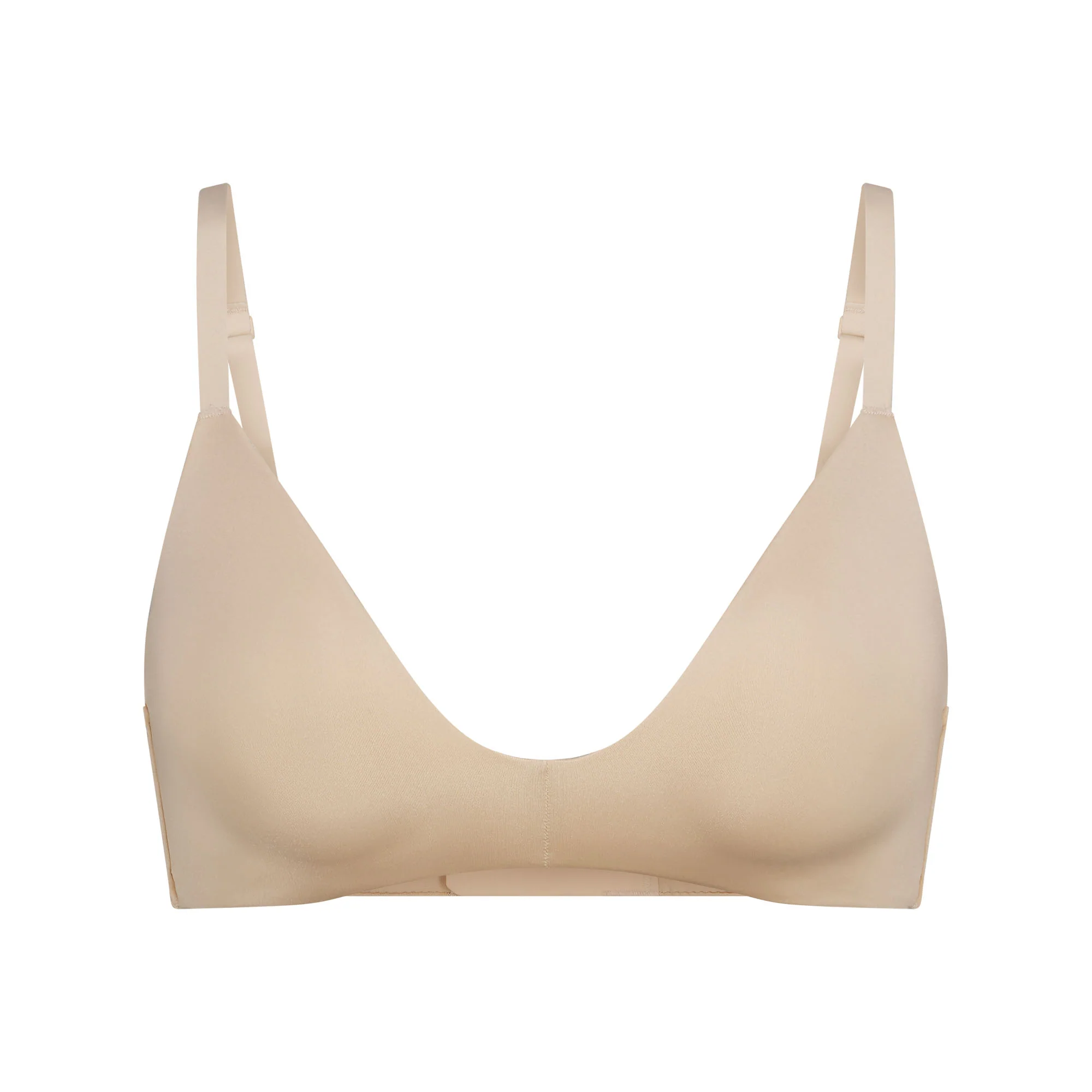 WIRELESS FORM T-SHIRT DEMI BRA | SAND